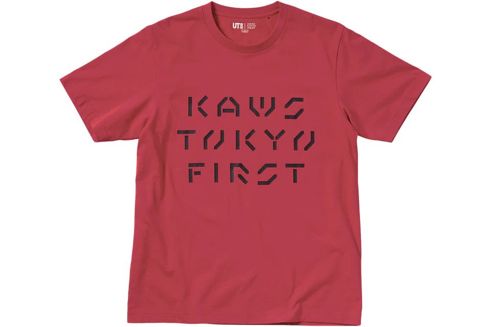 Kaws × Uniqlo KAWS x Uniqlo Tokyo First Tee (Japanese Sizing) Red Size US L / EU 52-54 / 3 - 3 Thumbnail