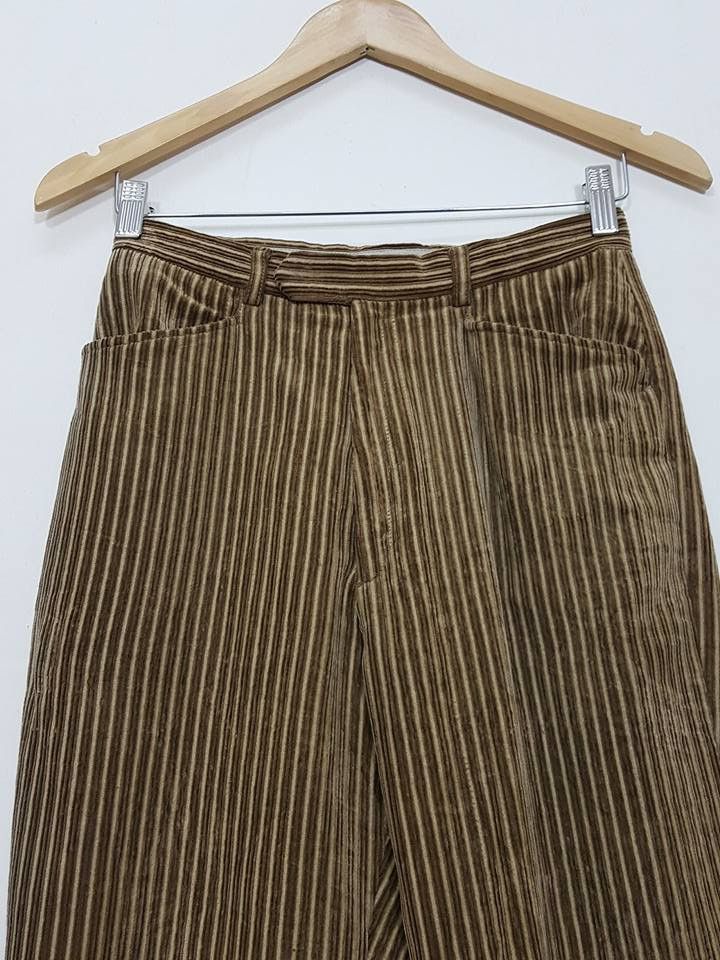 Designer × Japanese Brand La Purete Vertical Striped Line Corduroy Pants Size US 26 / EU 42 - 4 Thumbnail
