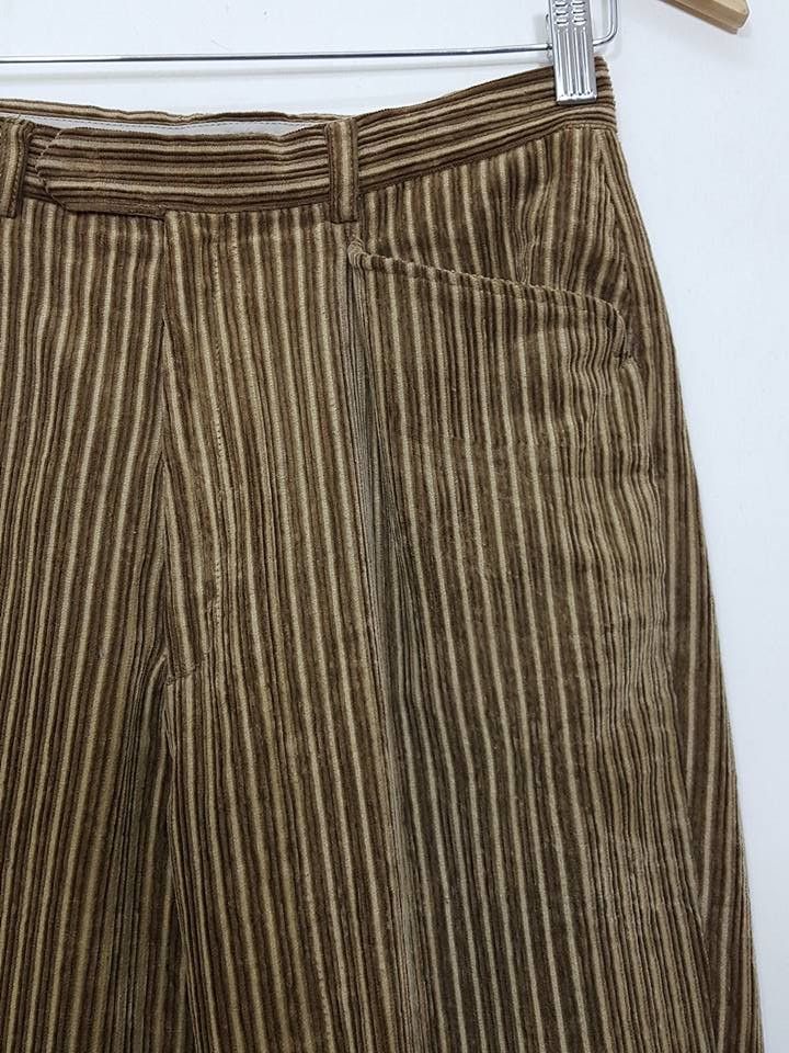 Designer × Japanese Brand La Purete Vertical Striped Line Corduroy Pants Size US 26 / EU 42 - 5 Thumbnail