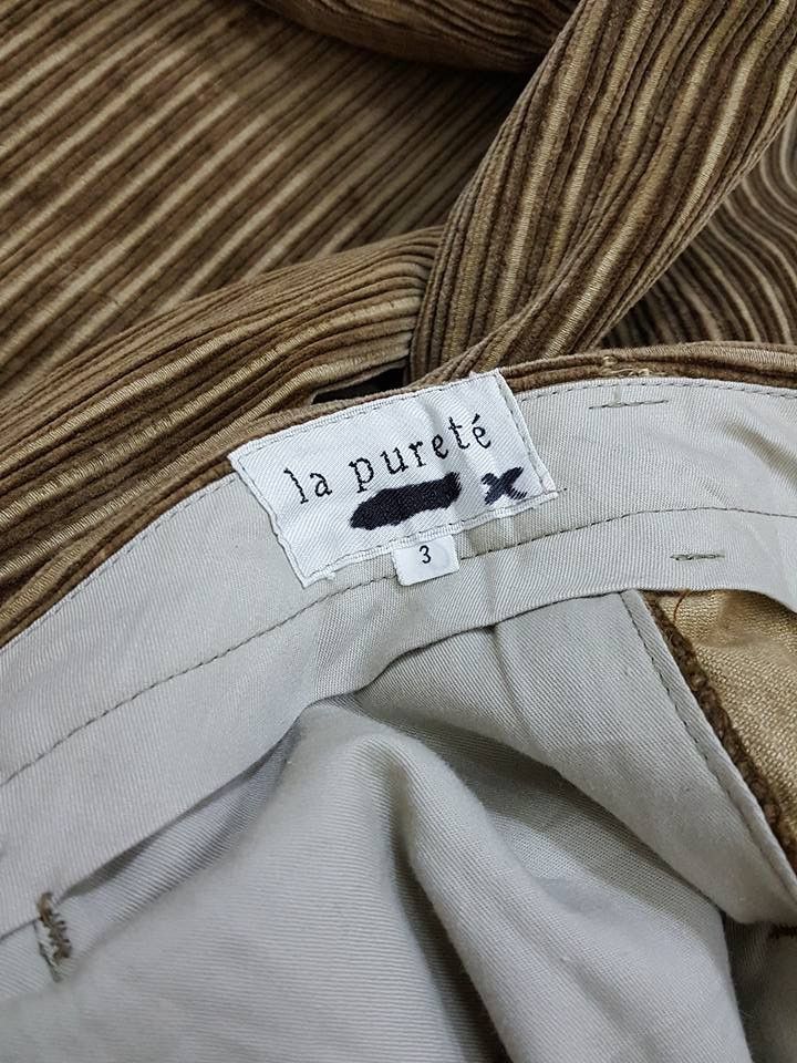 Designer × Japanese Brand La Purete Vertical Striped Line Corduroy Pants Size US 26 / EU 42 - 13 Thumbnail