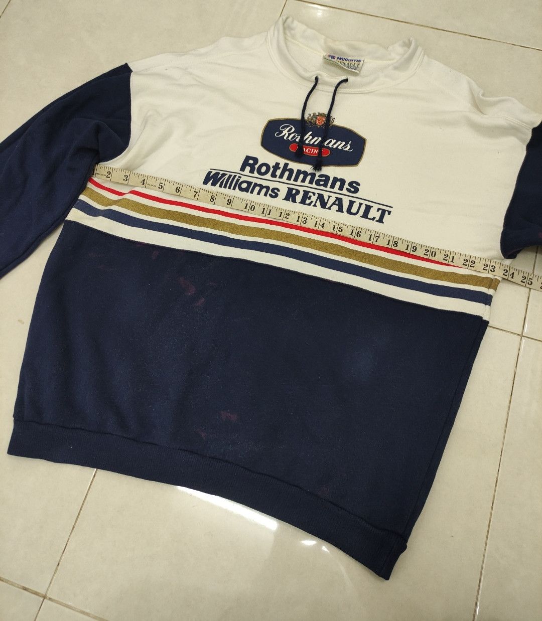 Sports Specialties × Vintage Vintage 90s Rothmans Racing By Williams Renault Sweatshirt Size US L / EU 52-54 / 3 - 6 Thumbnail