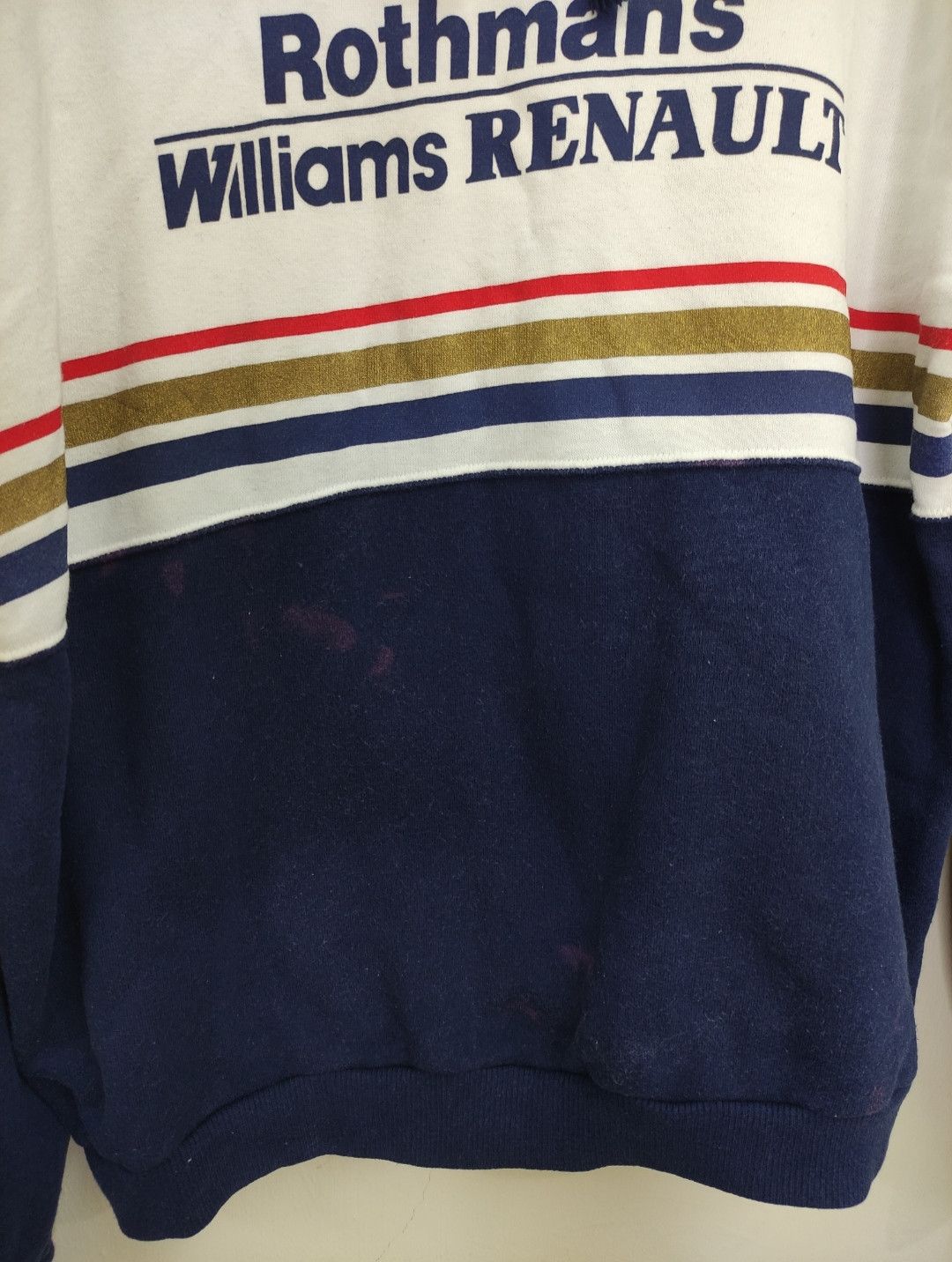 Sports Specialties × Vintage Vintage 90s Rothmans Racing By Williams Renault Sweatshirt Size US L / EU 52-54 / 3 - 9 Thumbnail
