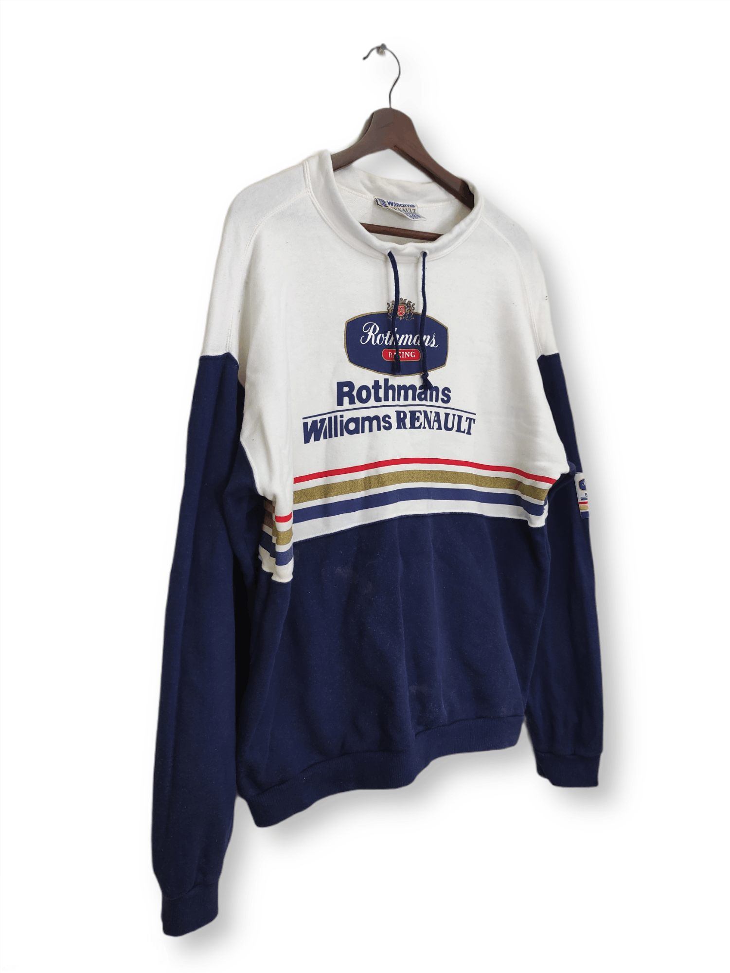 Sports Specialties × Vintage Vintage 90s Rothmans Racing By Williams Renault Sweatshirt Size US L / EU 52-54 / 3 - 3 Thumbnail