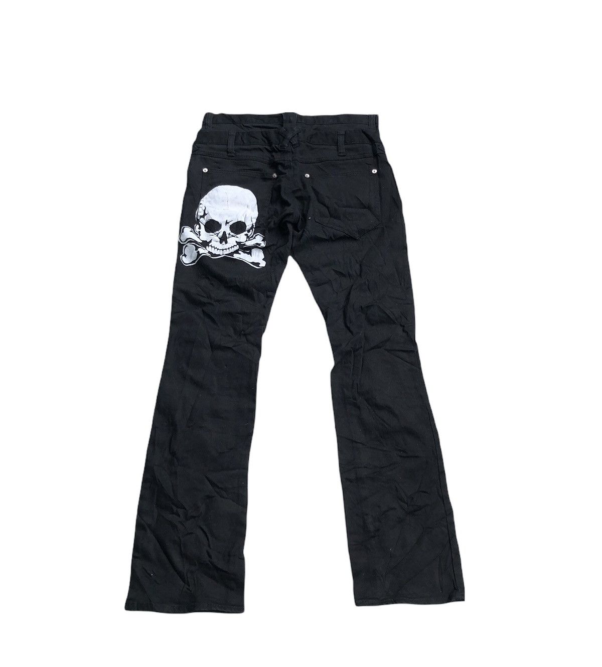 Japanese Brand Japanese Brand Skull Biker Pants Double Waist travis scott Size US 32 / EU 48 - 3 Thumbnail