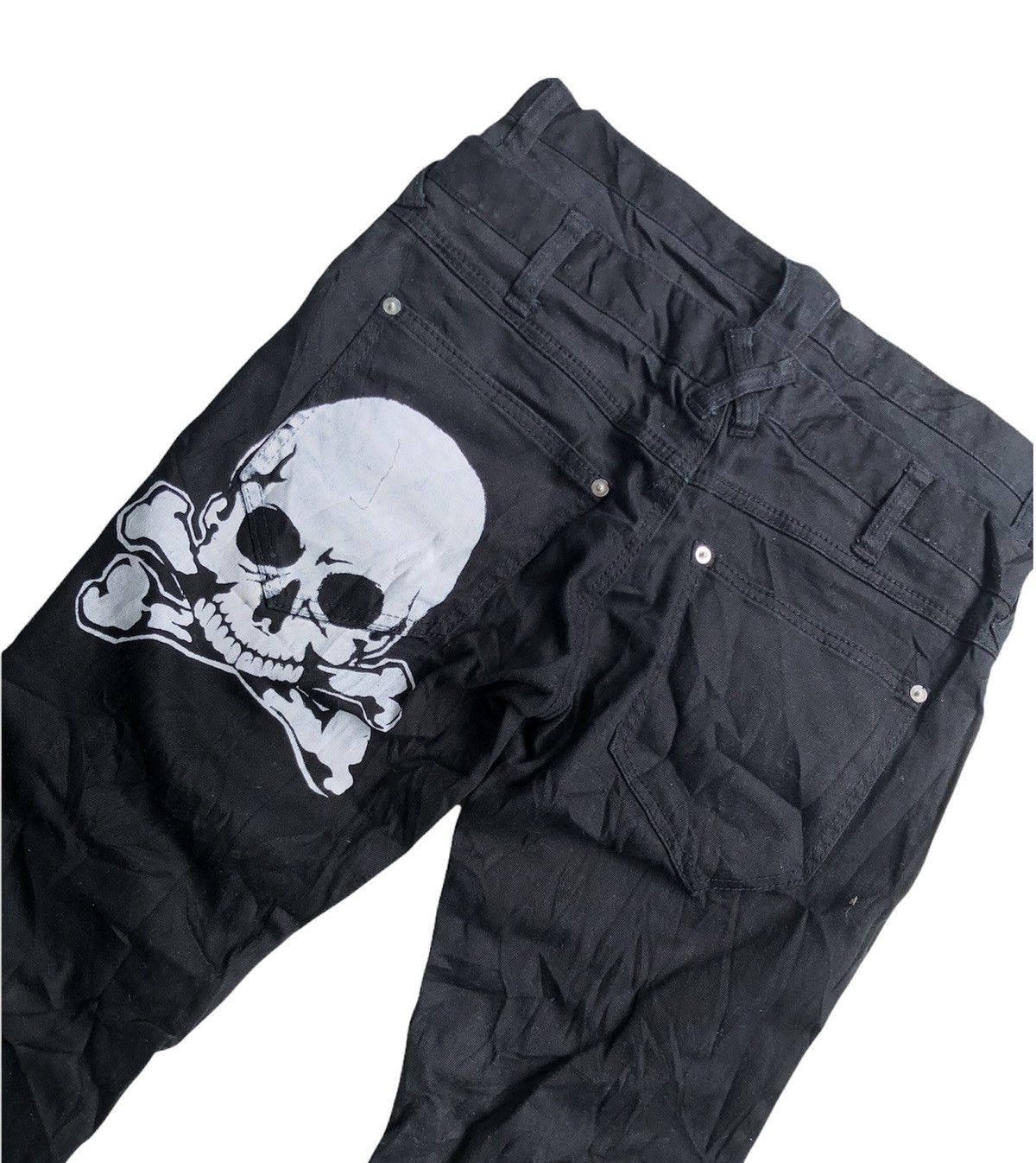 Japanese Brand Japanese Brand Skull Biker Pants Double Waist travis scott Size US 32 / EU 48 - 6 Thumbnail