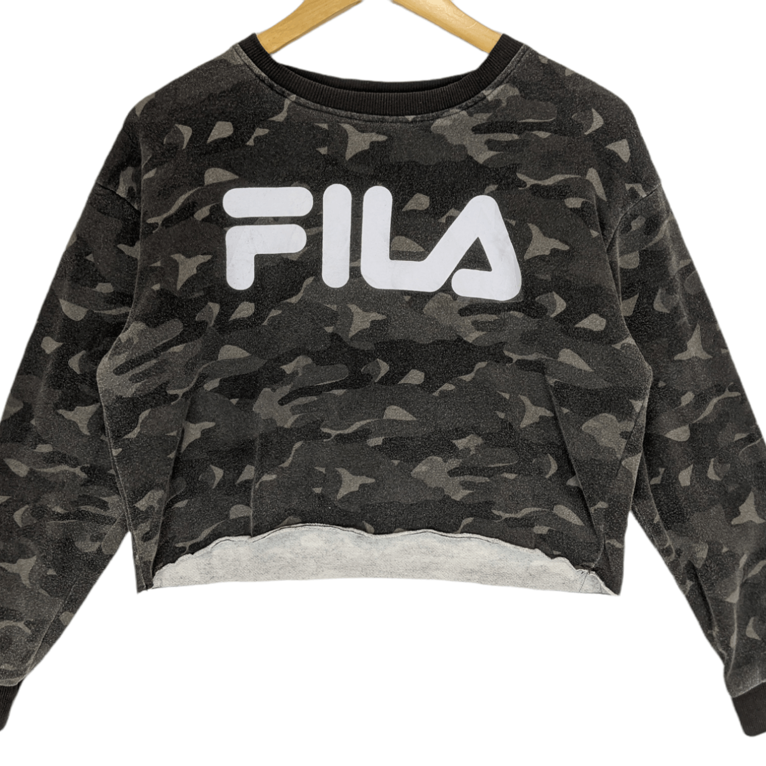 Fila FILA Big Spell Out Camouflage Jumper Sweatshirt Size S / US 4 / IT 40 - 2 Thumbnail