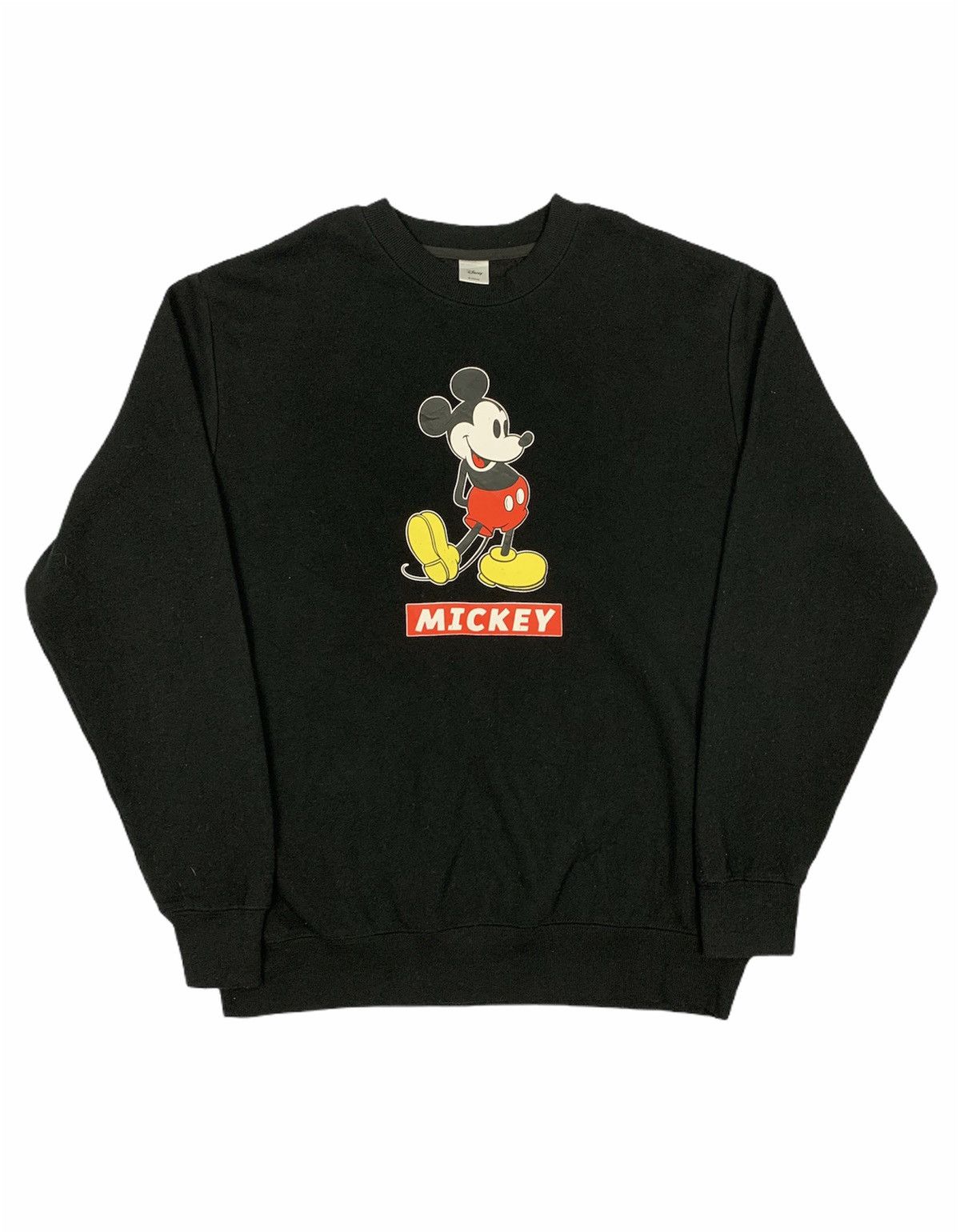 Disney × Mickey Mouse DISNEY MICKEY MOUSE Black Big Logo Graphic Hype Sweatshirt Size US L / EU 52-54 / 3 - 1 Thumbnail