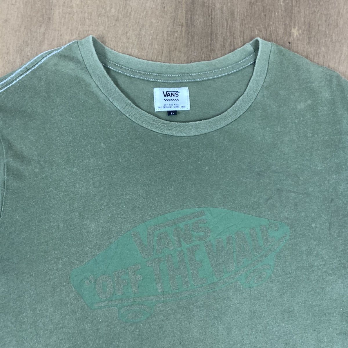 Japanese Brand × Vans Vintag VANS OFF THE WALL Skate Streetwear Single Stitch Tee Size US M / EU 48-50 / 2 - 8 Thumbnail