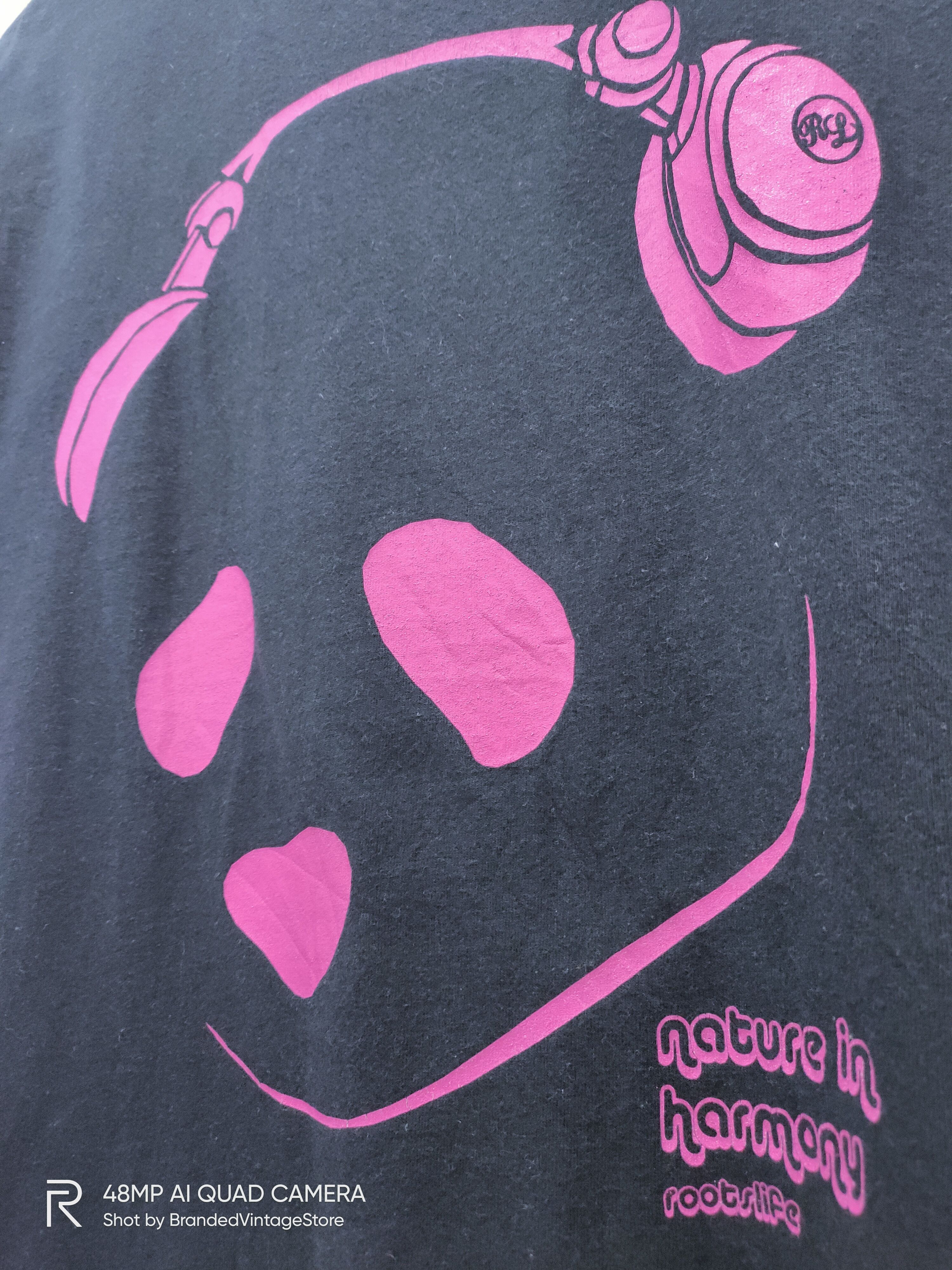 Roots ROOTSLIFE USA Panda Wearing Headphone Big Logo Graphic Tee Size US S / EU 44-46 / 1 - 7 Thumbnail