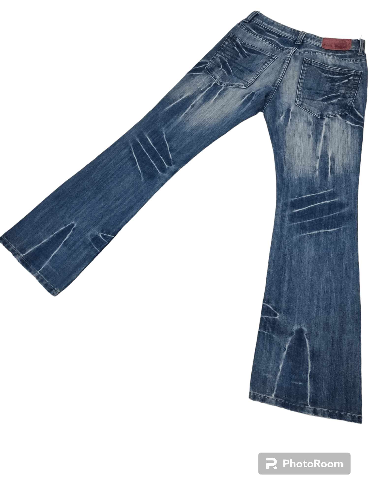 Japanese Brand RARE!! Devil Jeans Clawmark Flare Denim Size US 29 - 2 Thumbnail