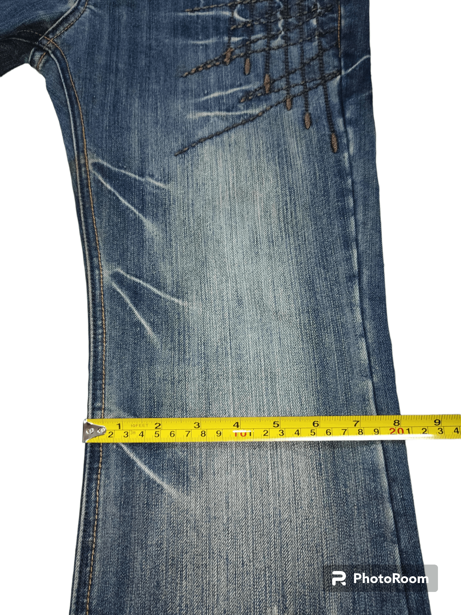 Japanese Brand RARE!! Devil Jeans Clawmark Flare Denim Size US 29 - 7 Thumbnail