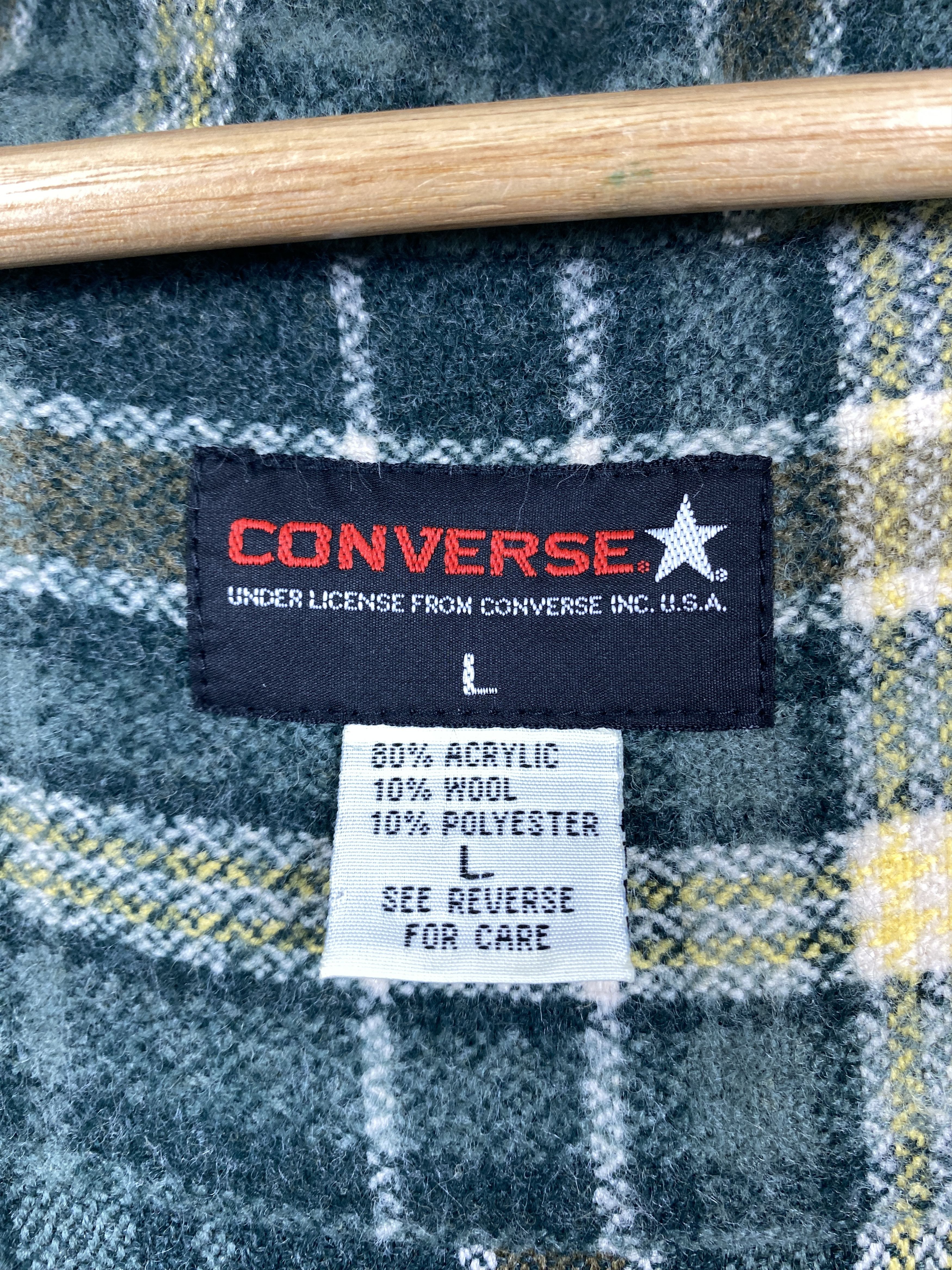 Converse Vintage Converse Flannel Zip Up Jacket J1290 Size US S / EU 44-46 / 1 - 12 Thumbnail