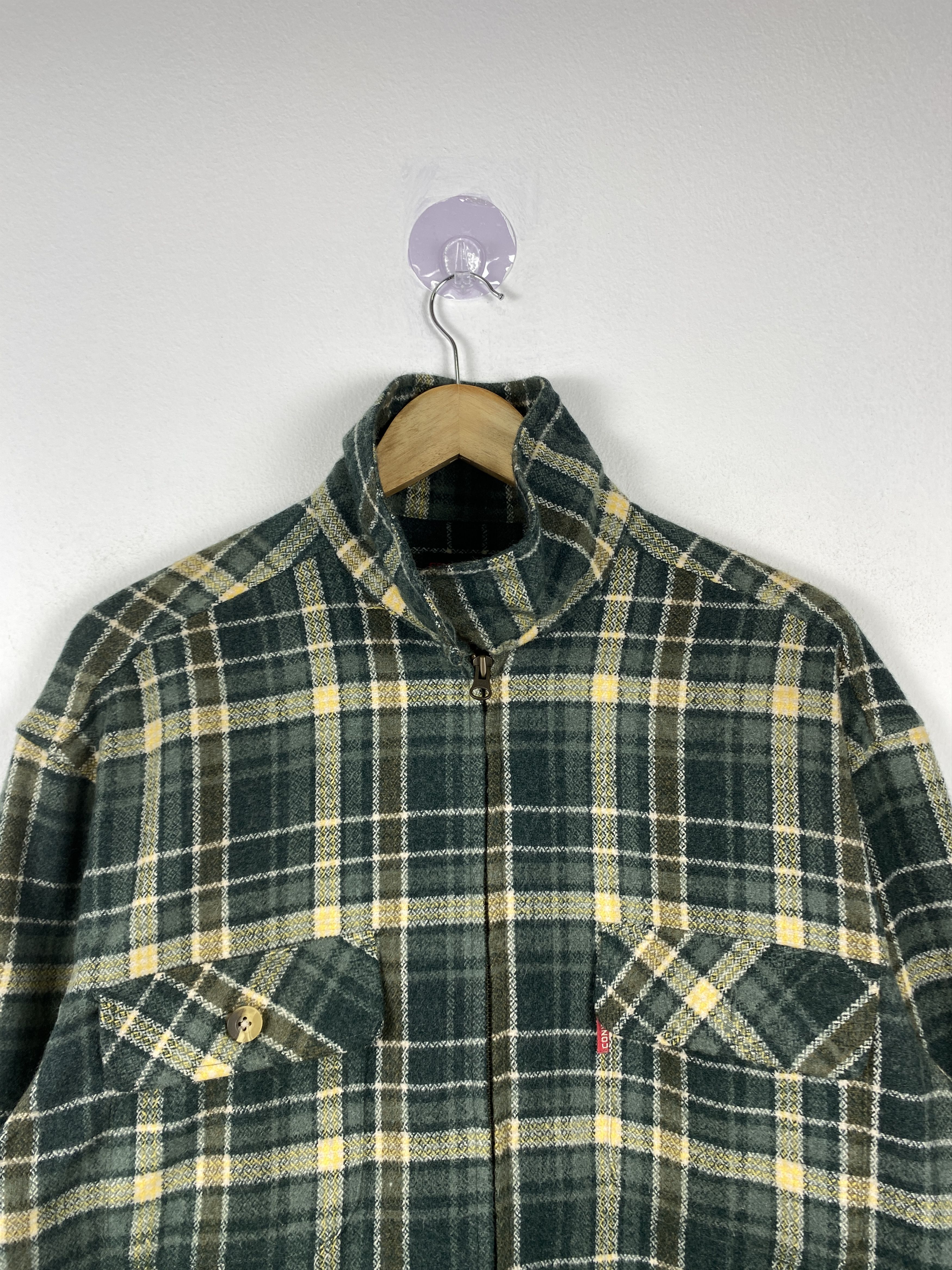 Converse Vintage Converse Flannel Zip Up Jacket J1290 Size US S / EU 44-46 / 1 - 2 Thumbnail