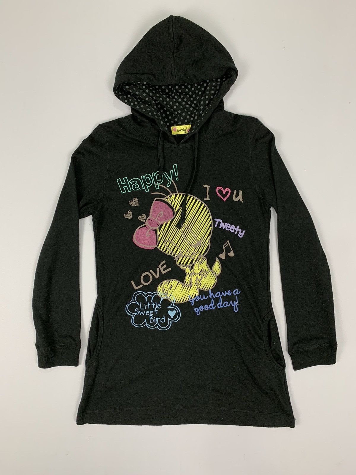 Japanese Brand × Warner Bros TWEETY Looney Tunes Streetwear Sweater Hoodie Jacket Size M / US 6-8 / IT 42-44 - 2 Thumbnail