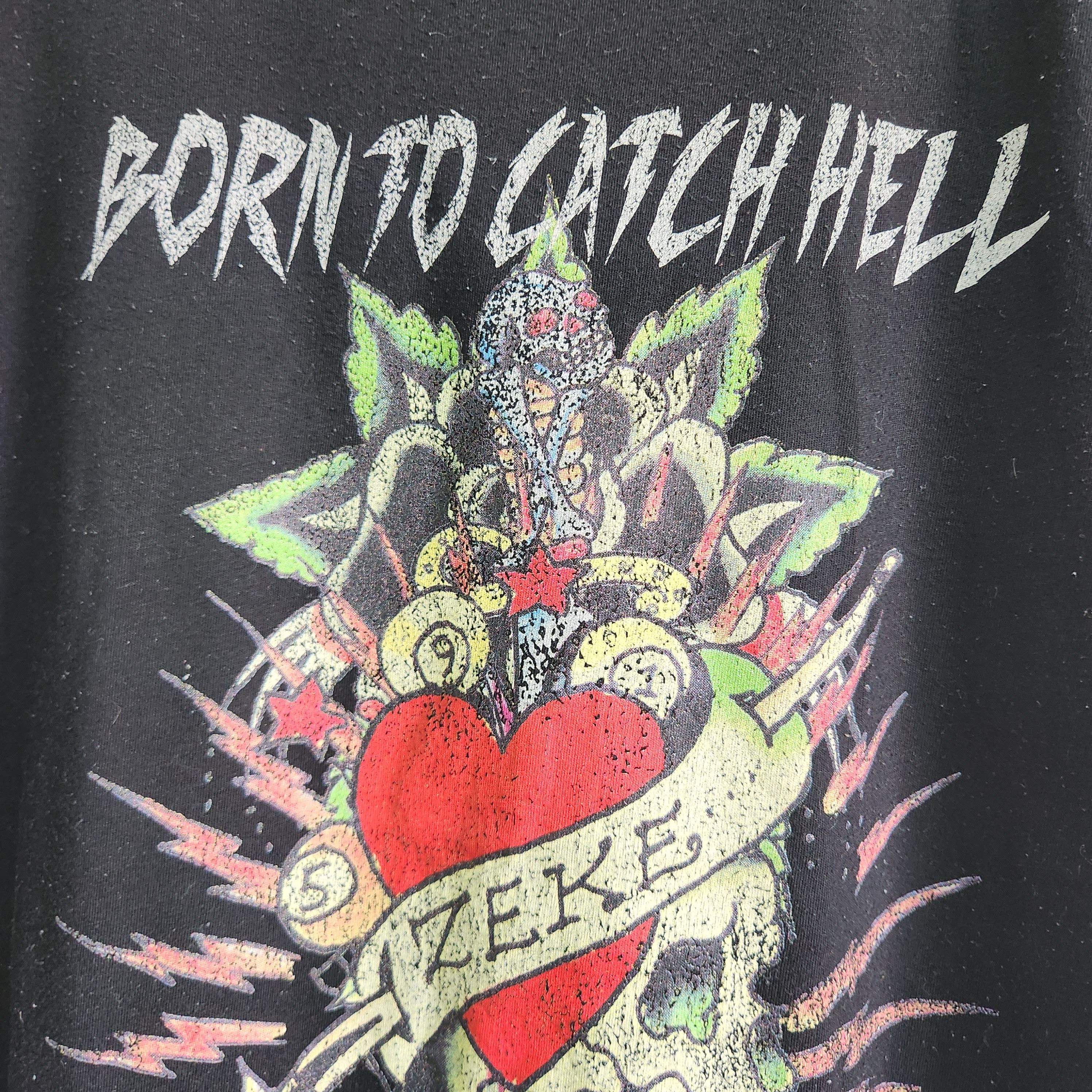 Ed Hardy Born To Catch Hell Zeke TShirt
