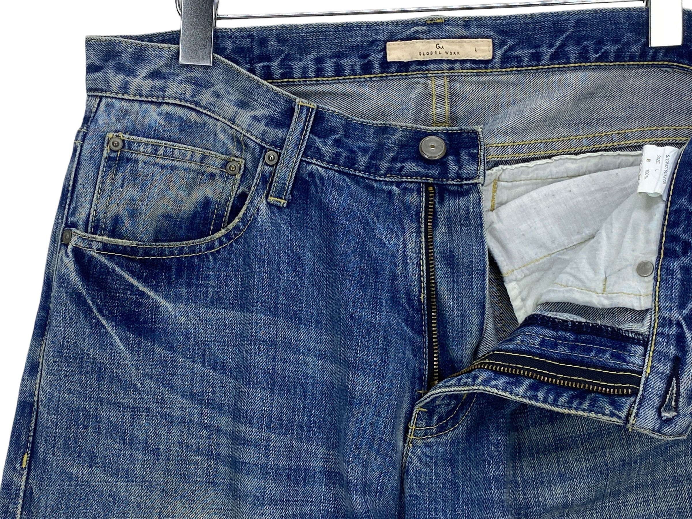 Global Work × Japanese Brand Global Work Jeans Distressed Denim Japanese Brand Size US 32 / EU 48 - 9 Thumbnail