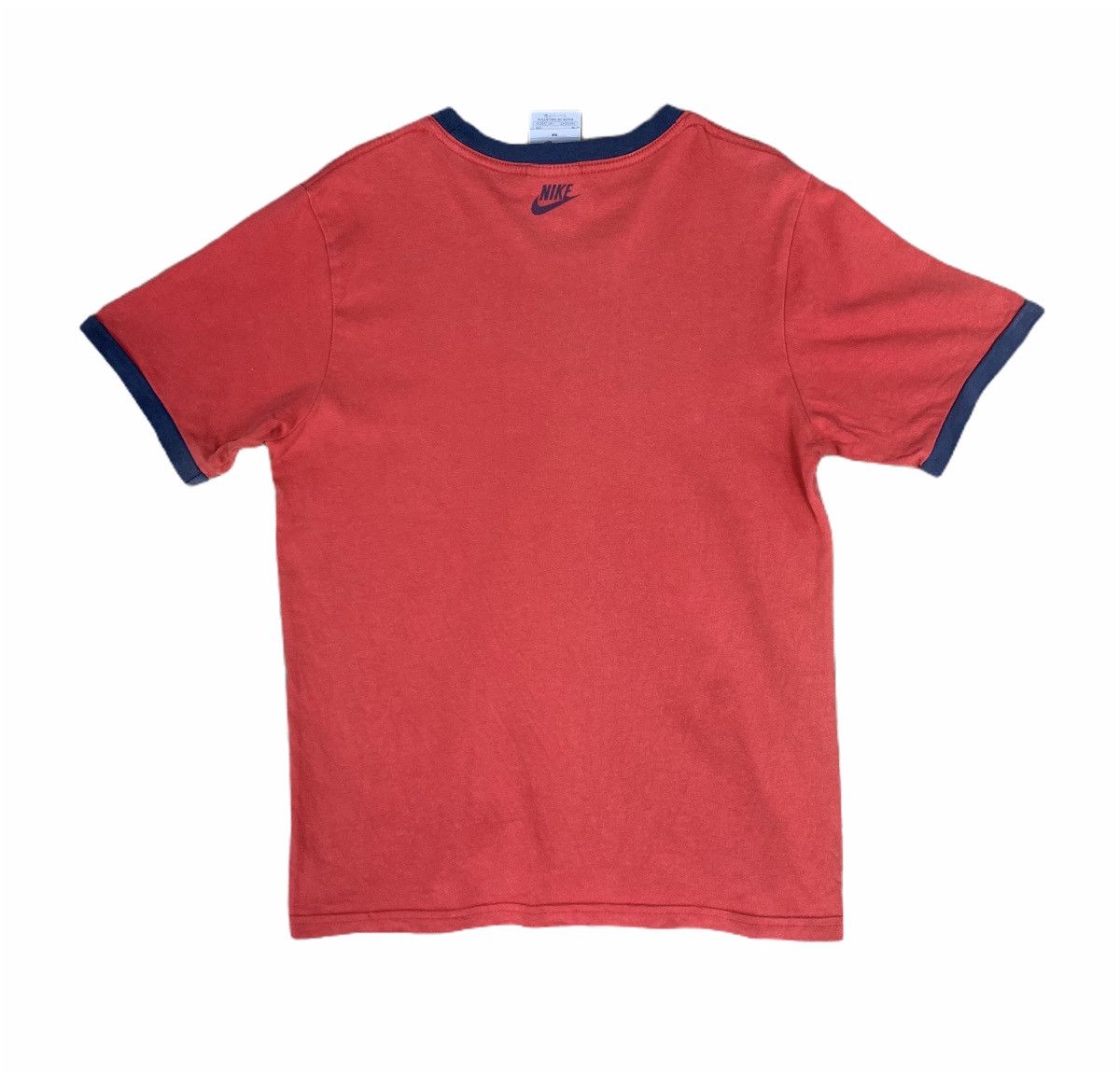 American Stitch × Nike × Sports Specialties NIKE Ringer Swoosh Center Big Logo Graphic Sportwear Tshirt Size US S / EU 44-46 / 1 - 2 Thumbnail