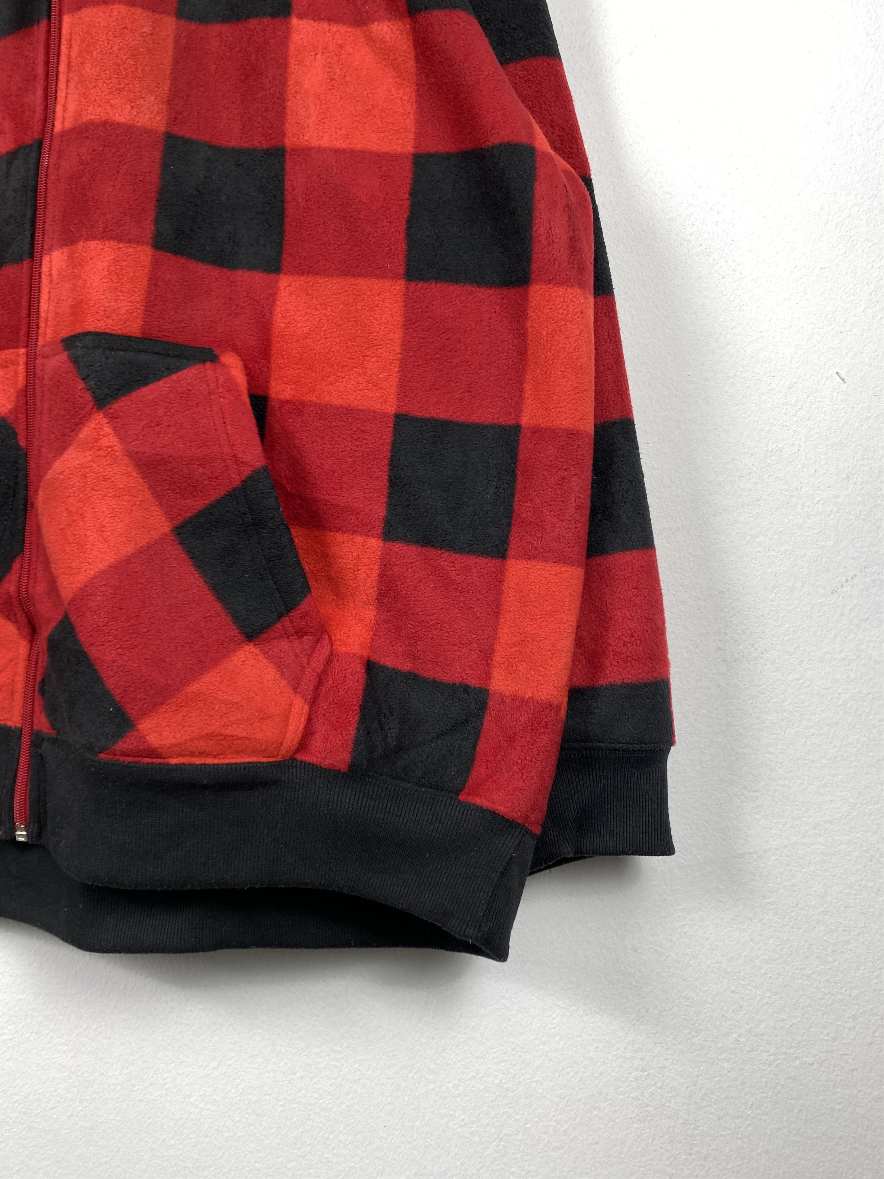 Converse Vintage Converse Hoodie Sherpa Lining Flannel Jacket J1303 Size US XXL / EU 58 / 5 - 4 Thumbnail