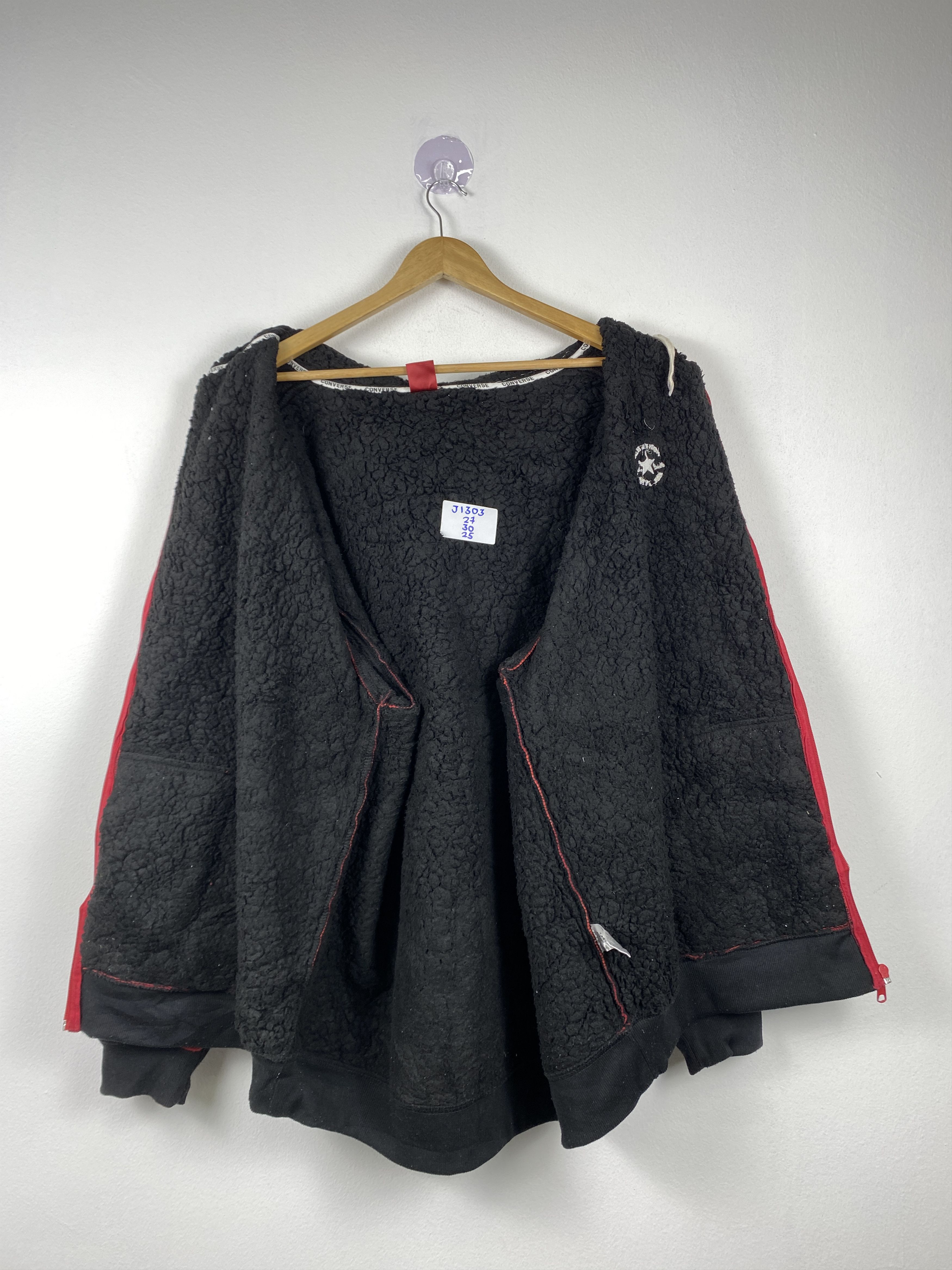 Converse Vintage Converse Hoodie Sherpa Lining Flannel Jacket J1303 Size US XXL / EU 58 / 5 - 10 Thumbnail