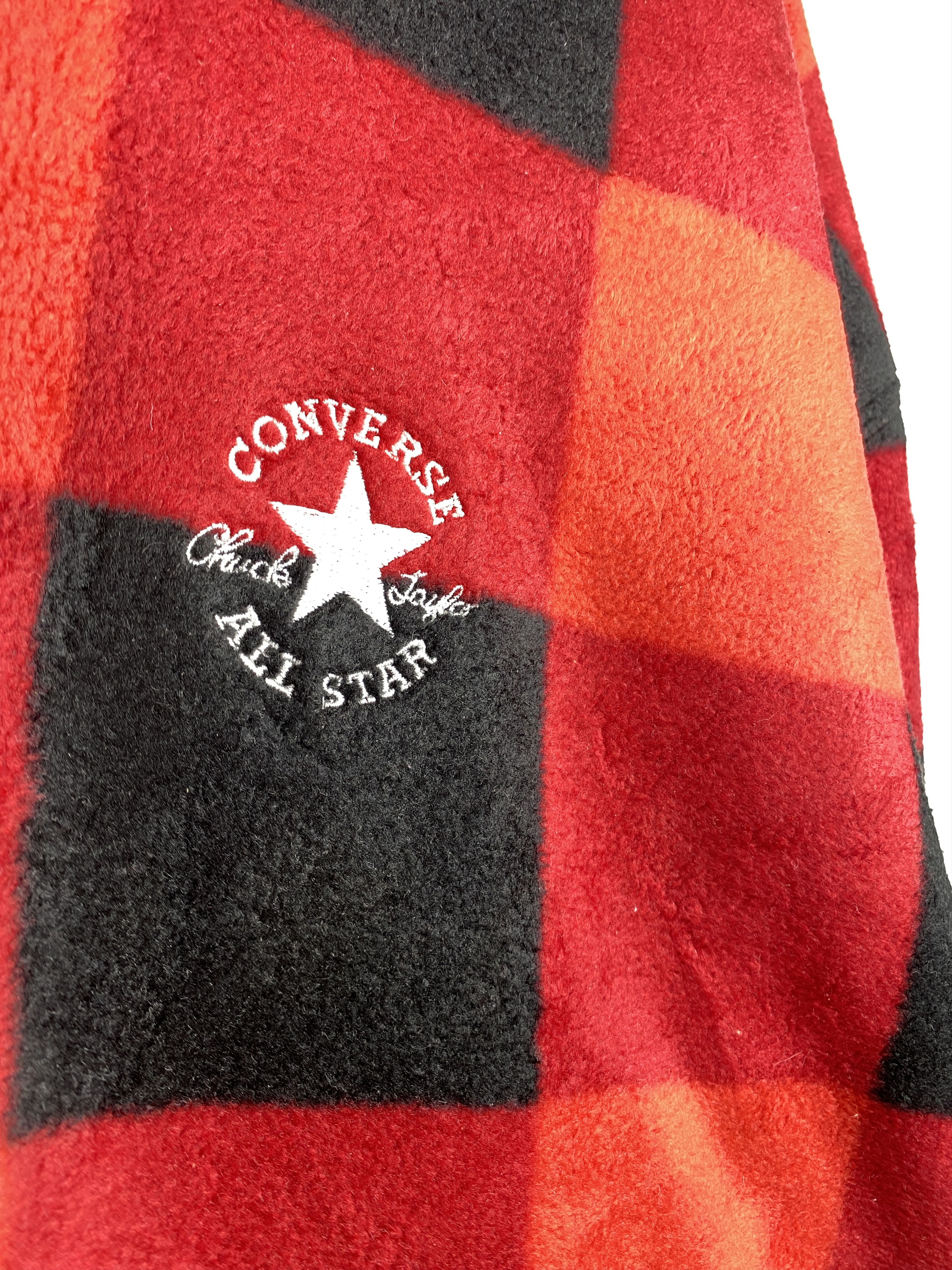 Converse Vintage Converse Hoodie Sherpa Lining Flannel Jacket J1303 Size US XXL / EU 58 / 5 - 5 Thumbnail