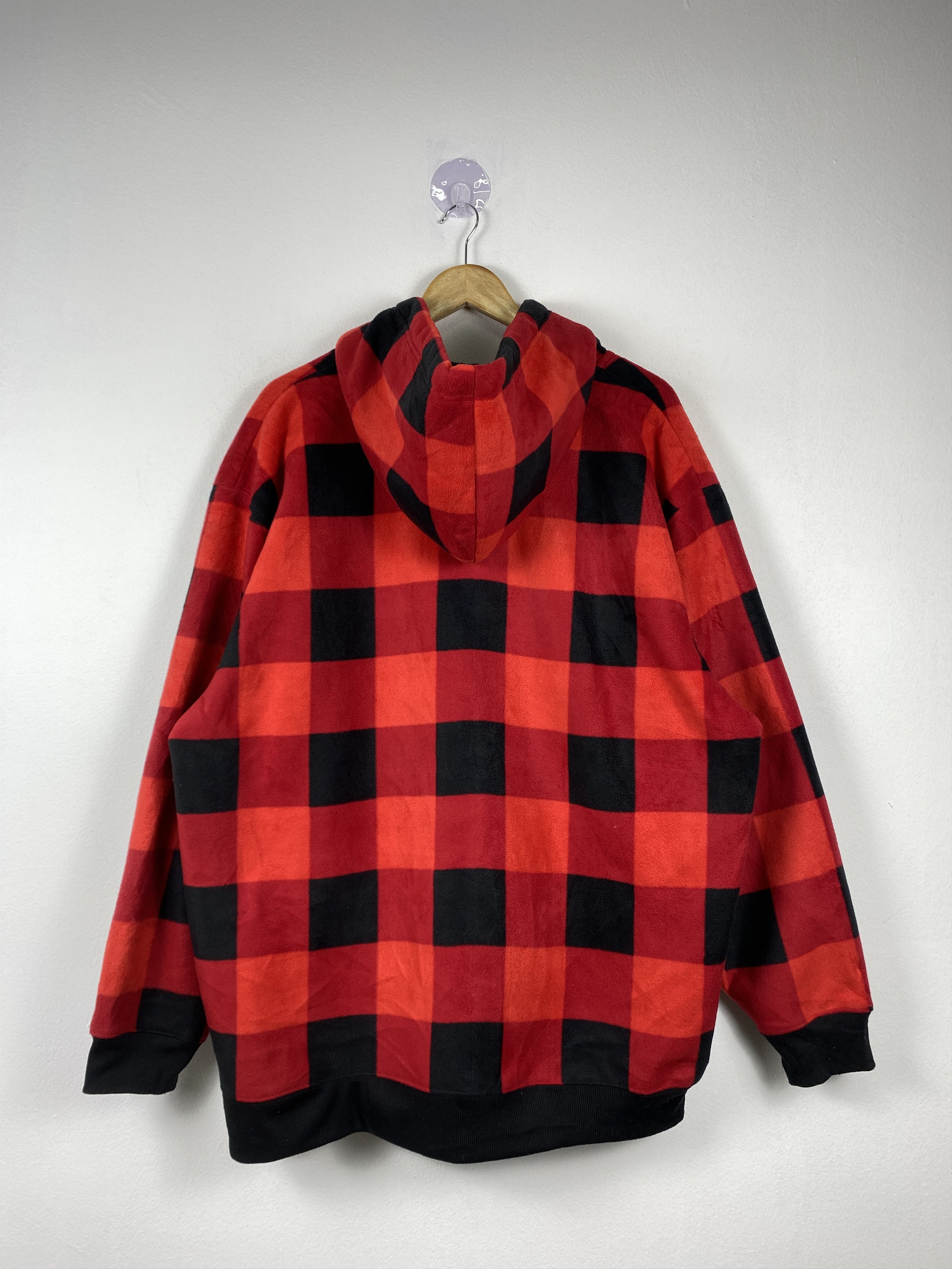 Converse Vintage Converse Hoodie Sherpa Lining Flannel Jacket J1303 Size US XXL / EU 58 / 5 - 9 Thumbnail