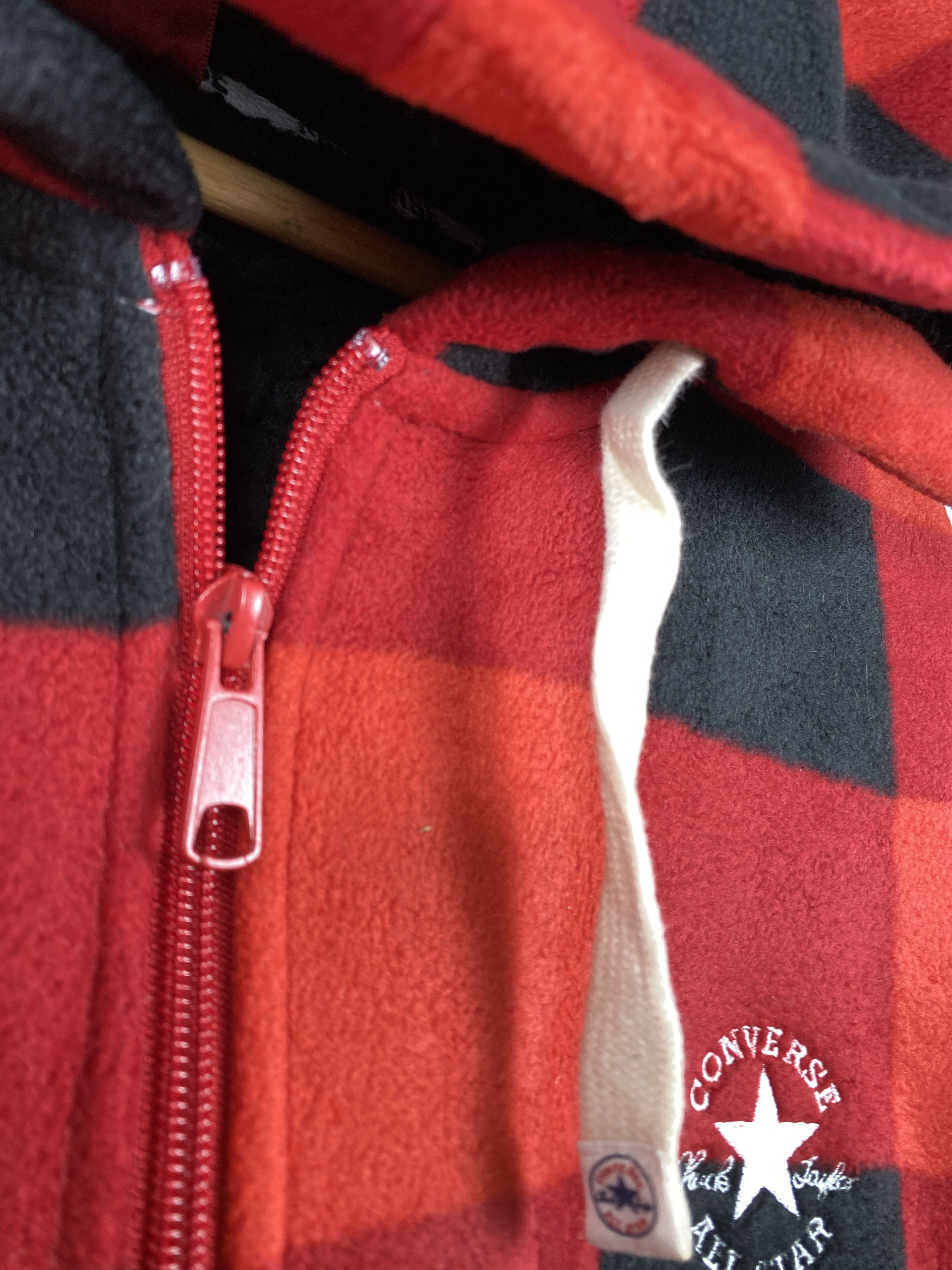 Converse Vintage Converse Hoodie Sherpa Lining Flannel Jacket J1303 Size US XXL / EU 58 / 5 - 6 Thumbnail