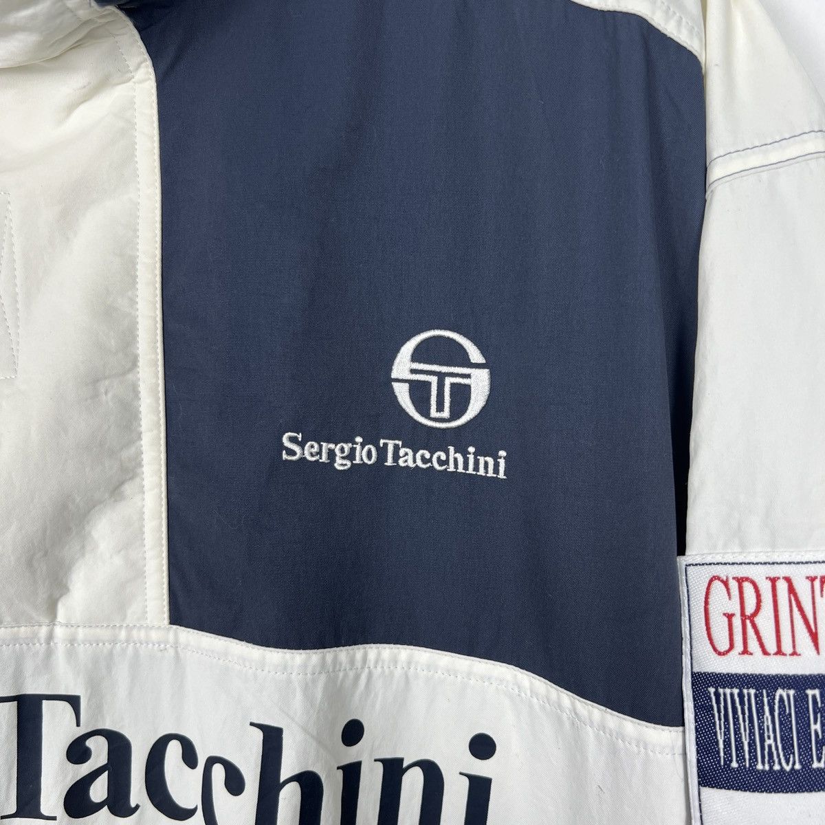 Sergio Tacchini Vintage 90s Sergio Tacchini Windbreaker Jacket J0057 Size US L / EU 52-54 / 3 - 5 Thumbnail