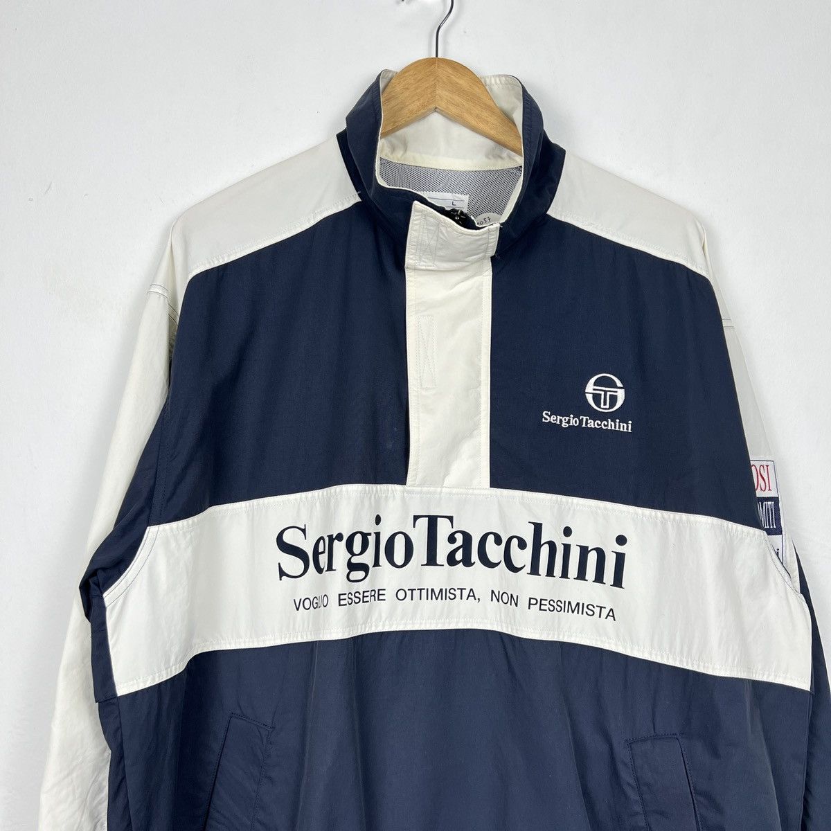 Sergio Tacchini Vintage 90s Sergio Tacchini Windbreaker Jacket J0057 Size US L / EU 52-54 / 3 - 2 Thumbnail