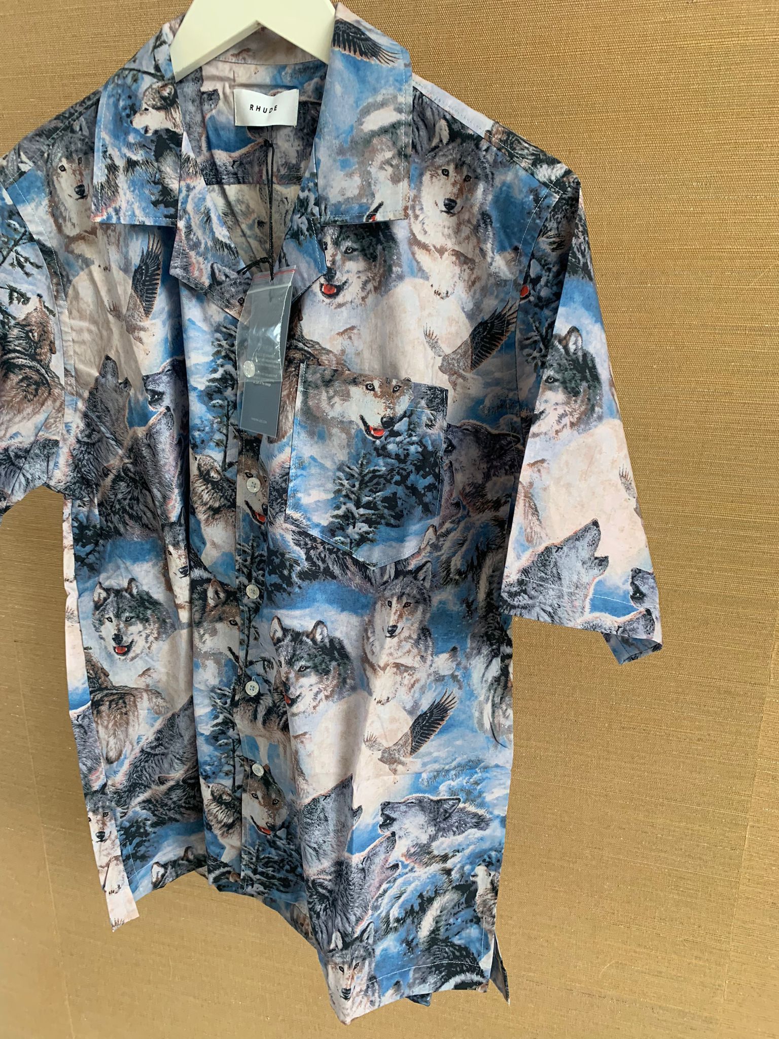 Rhude Wolves SS Button Up in Wolves Print Size US S / EU 44-46 / 1 - 9 Thumbnail