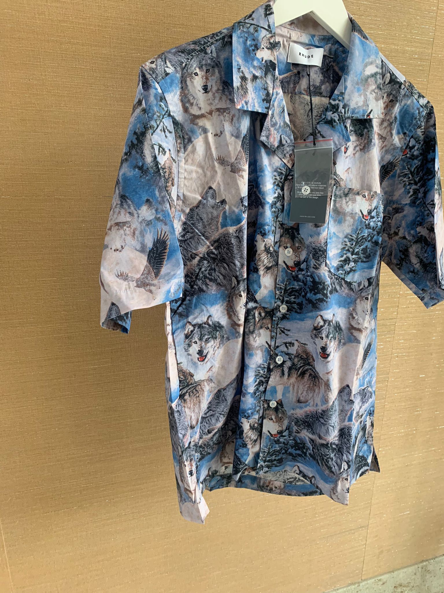 Rhude Wolves SS Button Up in Wolves Print Size US S / EU 44-46 / 1 - 2 Thumbnail