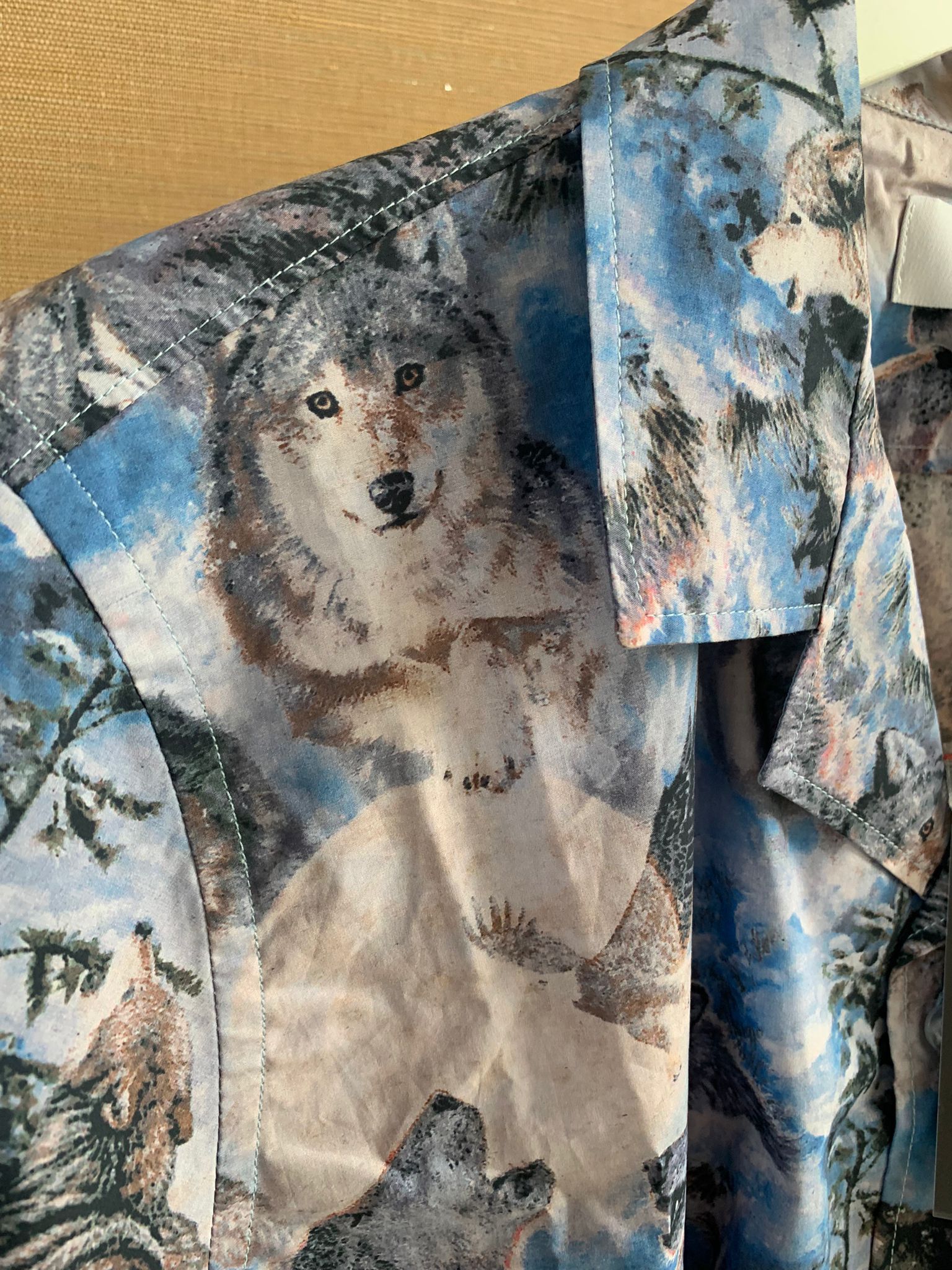 Rhude Wolves SS Button Up in Wolves Print Size US S / EU 44-46 / 1 - 4 Thumbnail