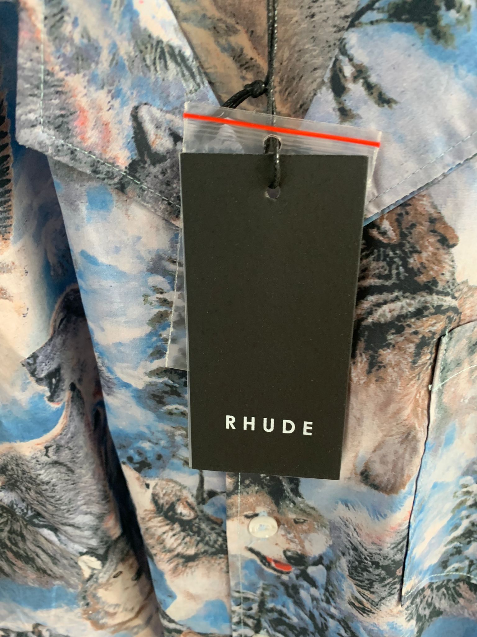 Rhude Wolves SS Button Up in Wolves Print Size US S / EU 44-46 / 1 - 10 Thumbnail