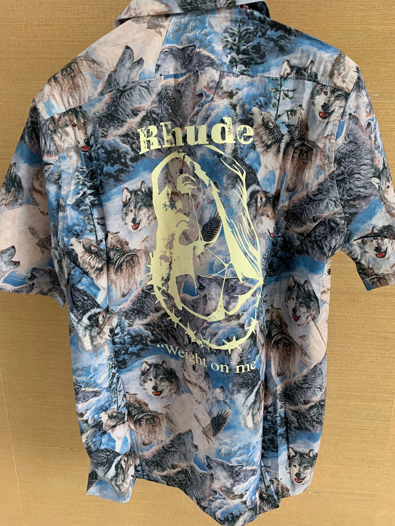 Rhude Wolves SS Button Up in Wolves Print Size US S / EU 44-46 / 1 - 12 Thumbnail
