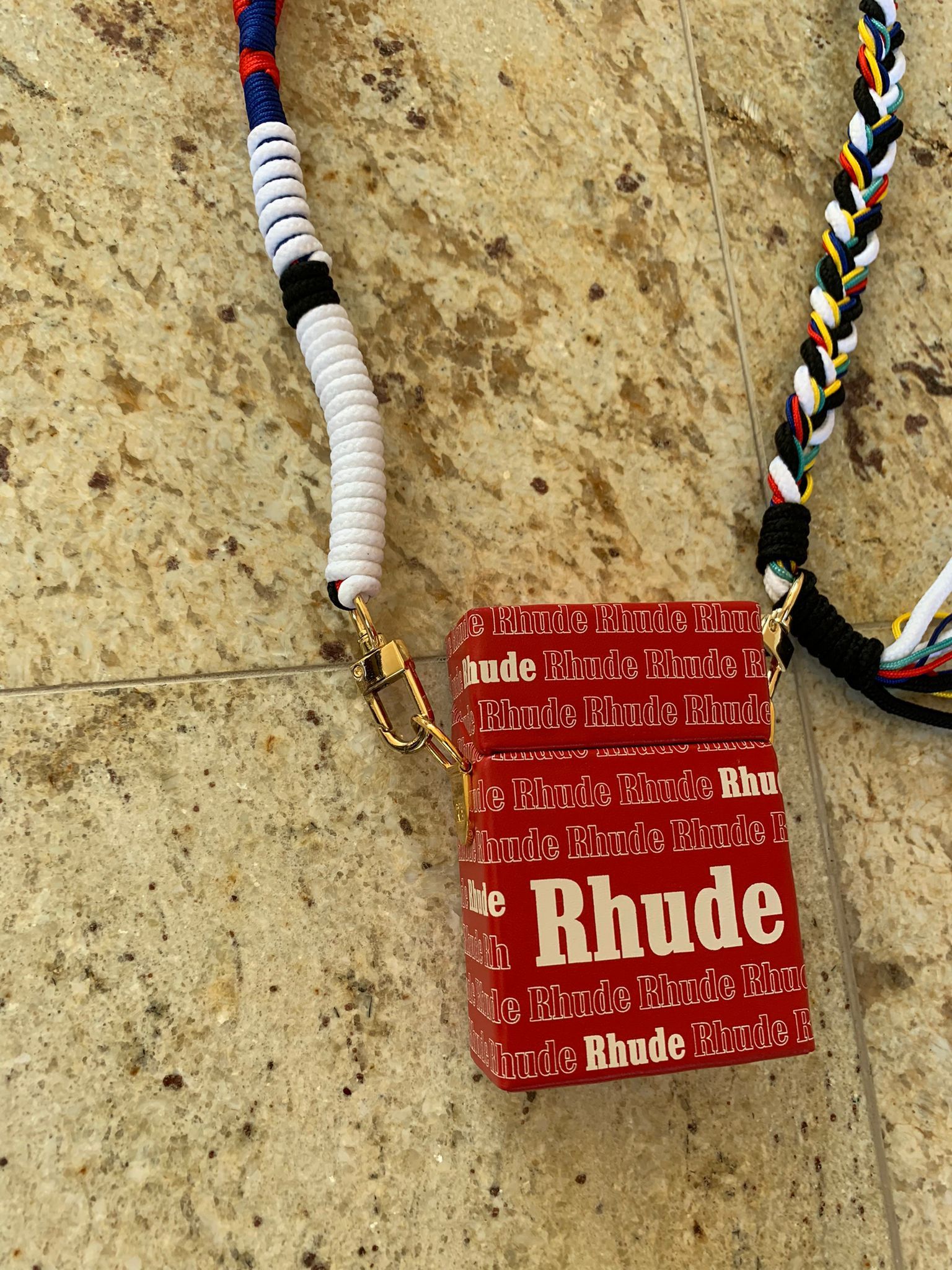 Rhude Small Cig Bag 4 in Red Size ONE SIZE - 4 Thumbnail