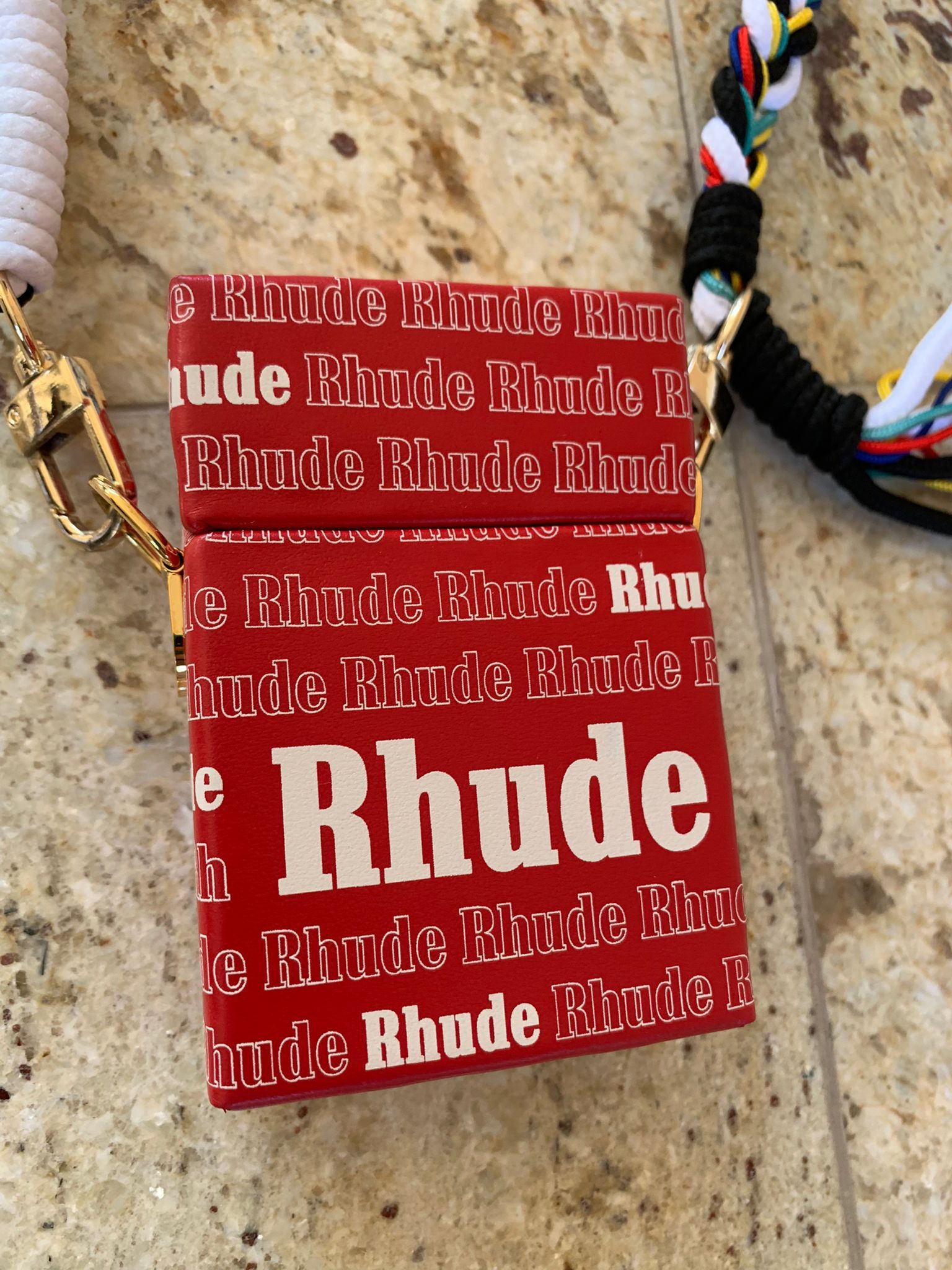Rhude Small Cig Bag 4 in Red Size ONE SIZE - 6 Thumbnail