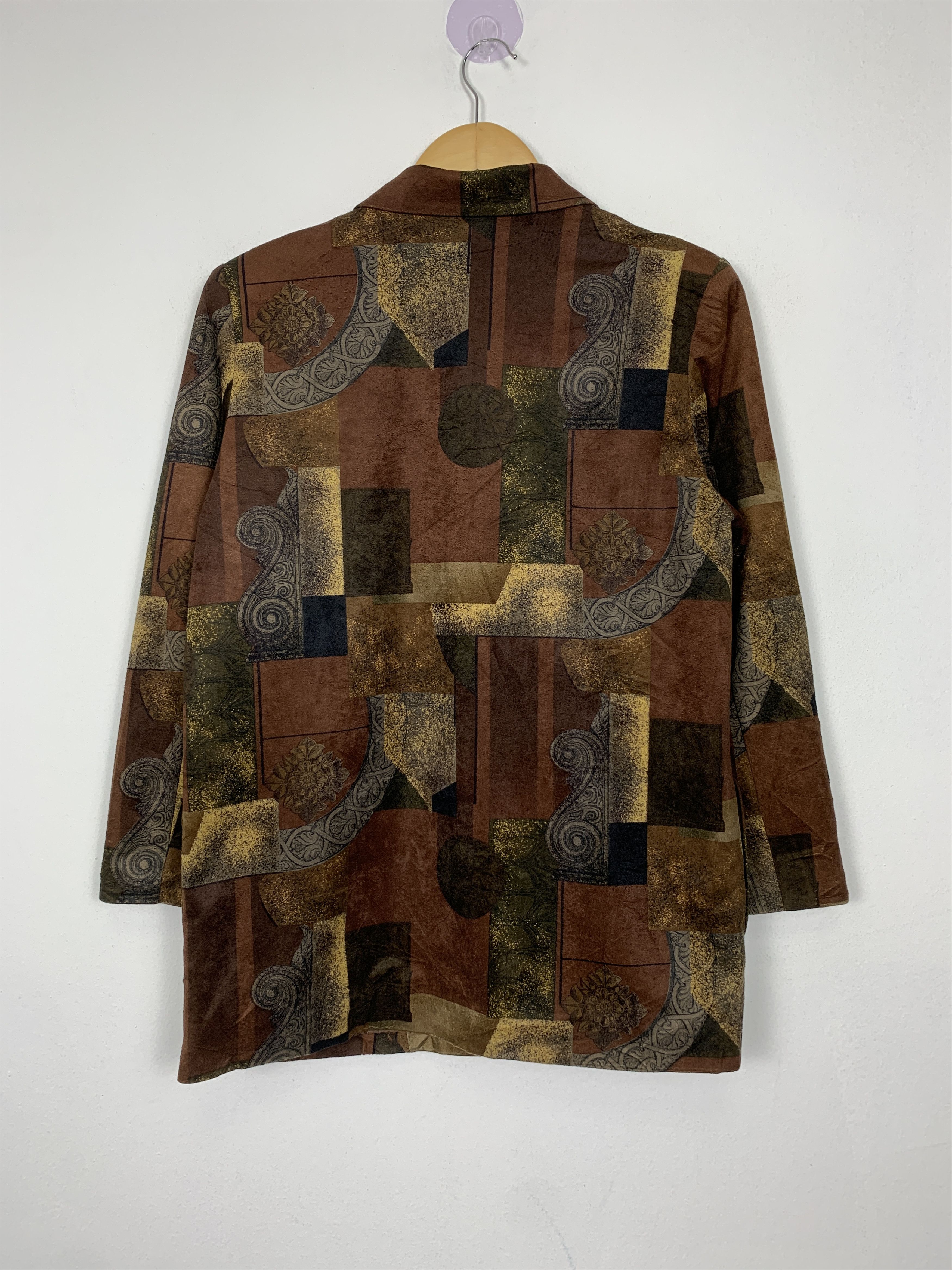 Vintage Vintage RECOLTE Blazer Patchwork Pattern Jacket J1410 Size US S / EU 44-46 / 1 - 7 Thumbnail