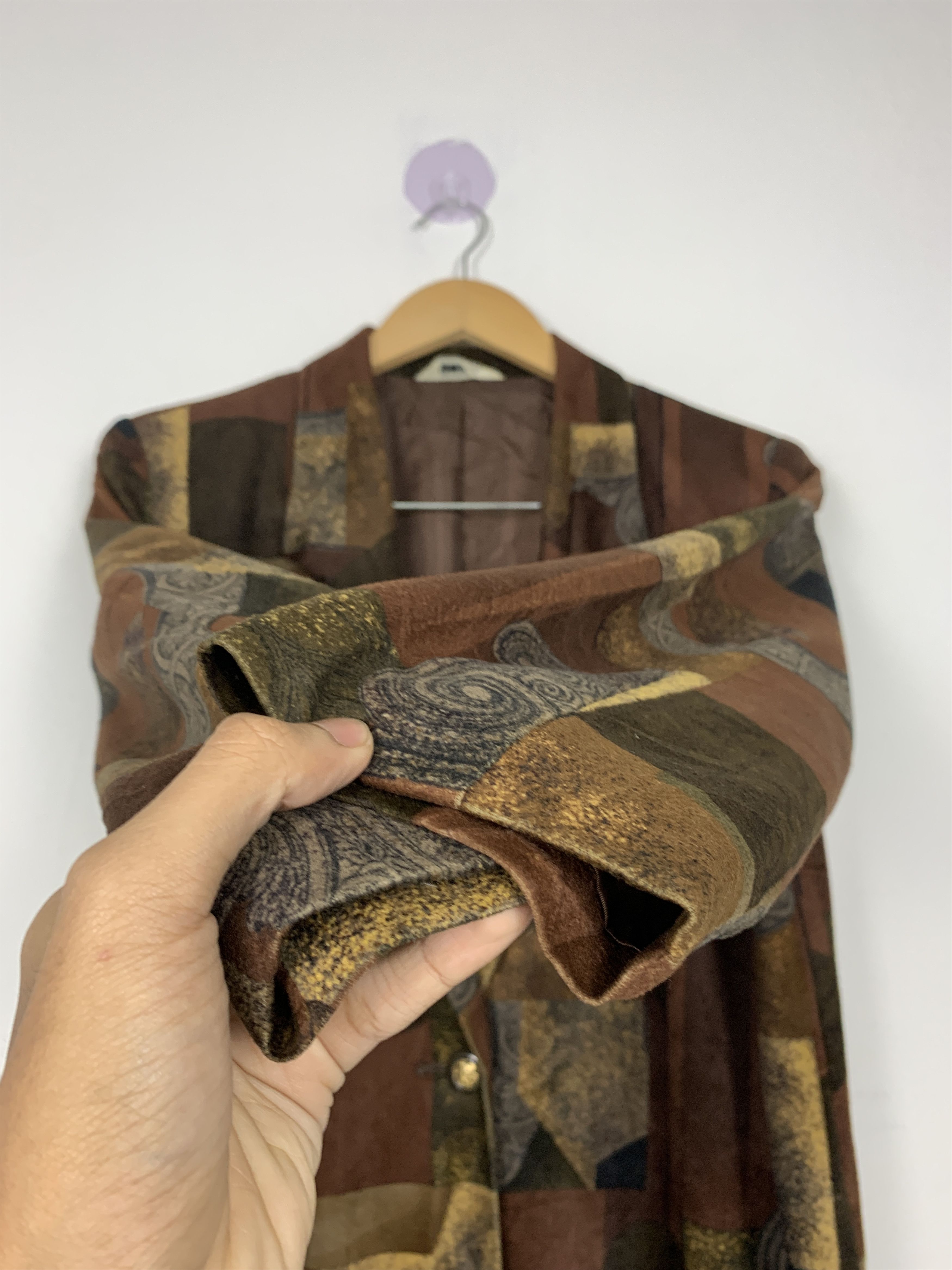 Vintage Vintage RECOLTE Blazer Patchwork Pattern Jacket J1410 Size US S / EU 44-46 / 1 - 5 Thumbnail