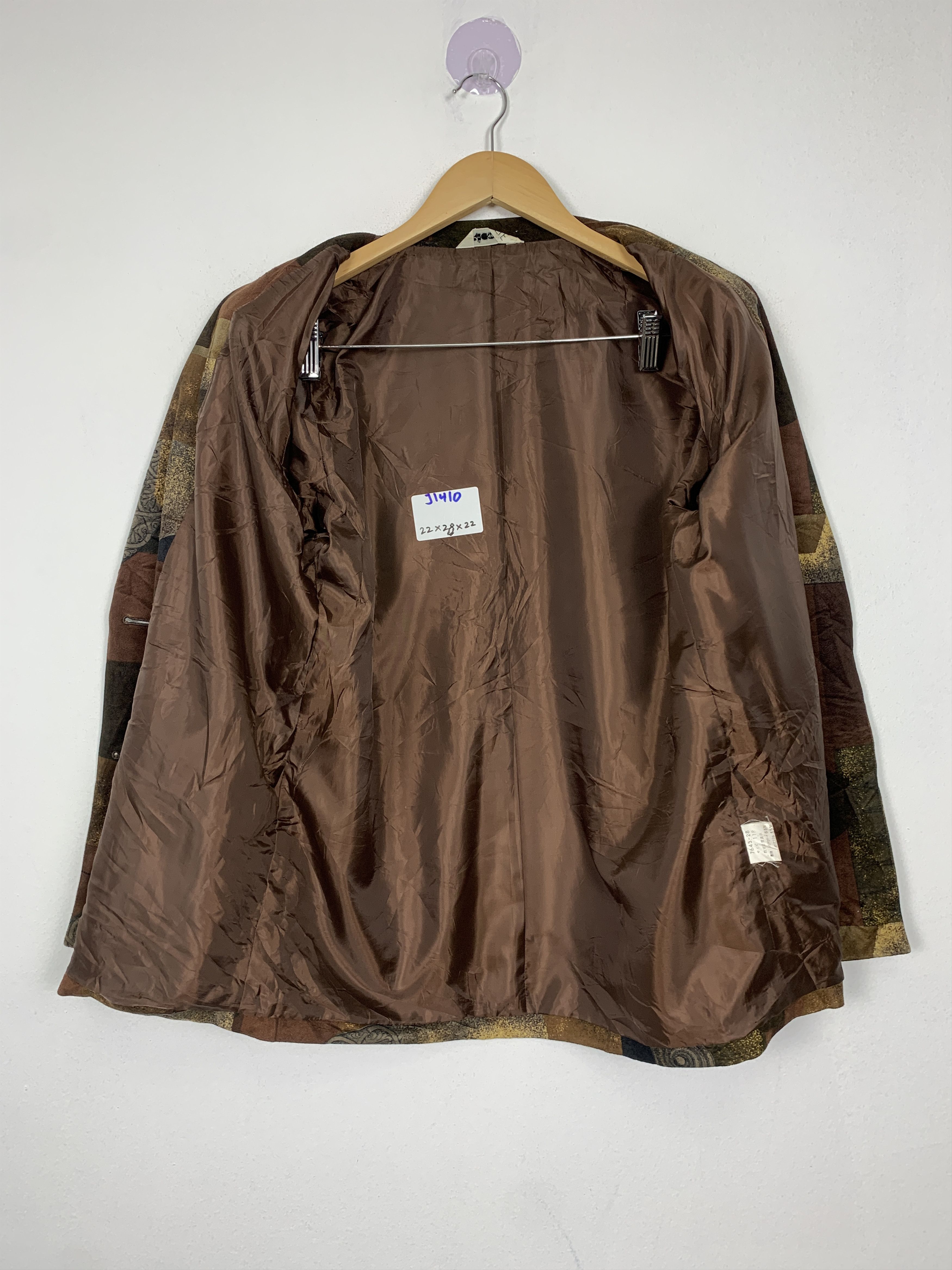 Vintage Vintage RECOLTE Blazer Patchwork Pattern Jacket J1410 Size US S / EU 44-46 / 1 - 8 Thumbnail