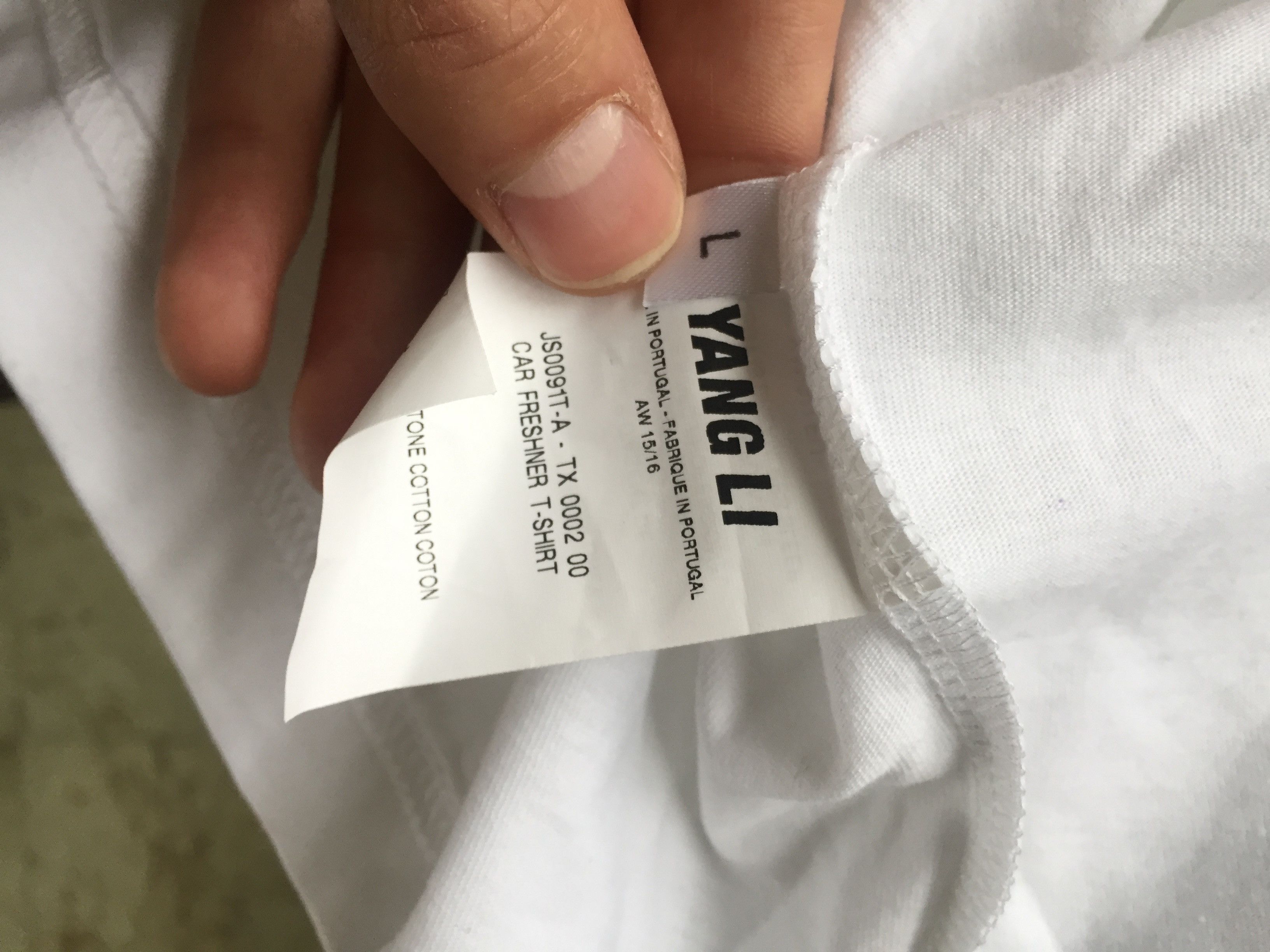 Yang Li Car Air Freshener Tee / White Size US L / EU 52-54 / 3 - 6 Thumbnail