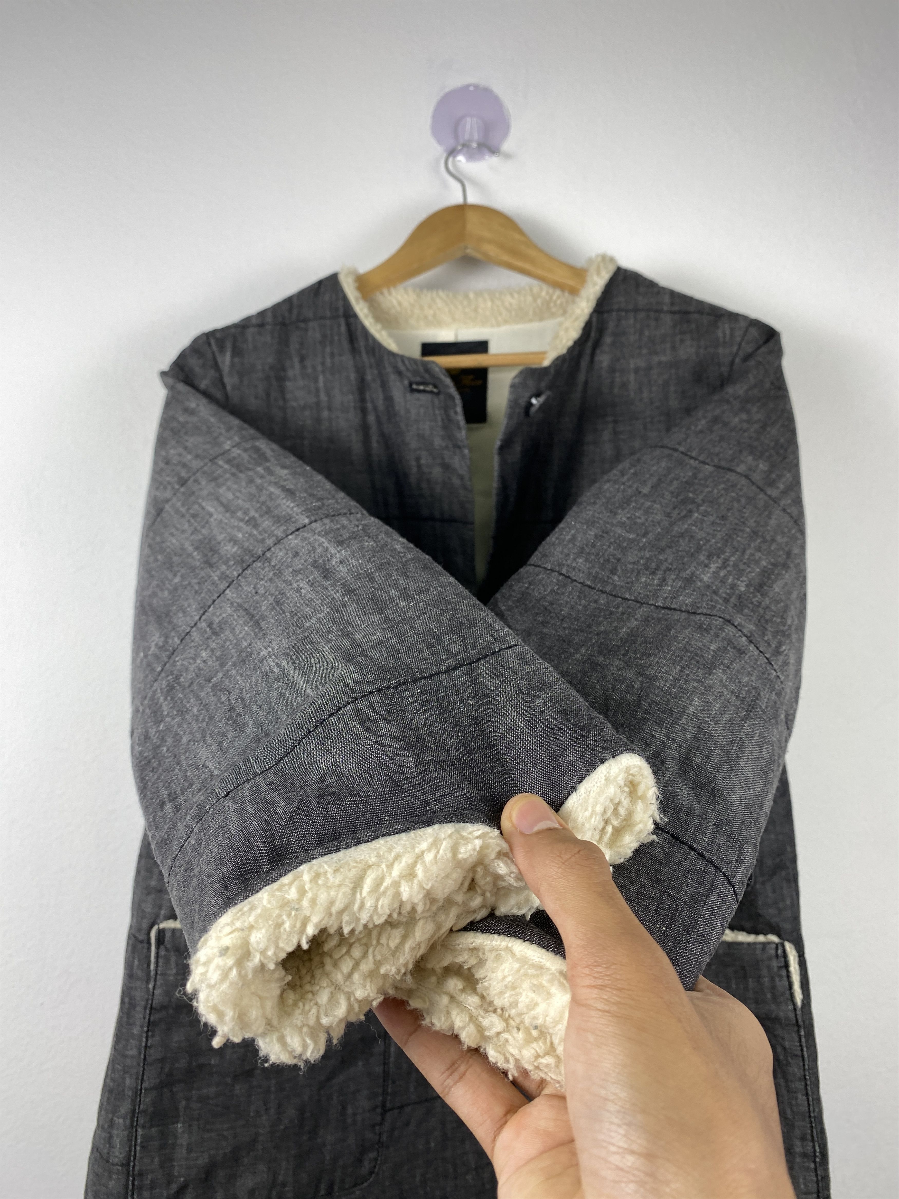 Japanese Brand Vintage The 1st Floor Puffer Button Up Long Jacket J1240 Size 3XL / US 20-22 - 7 Thumbnail