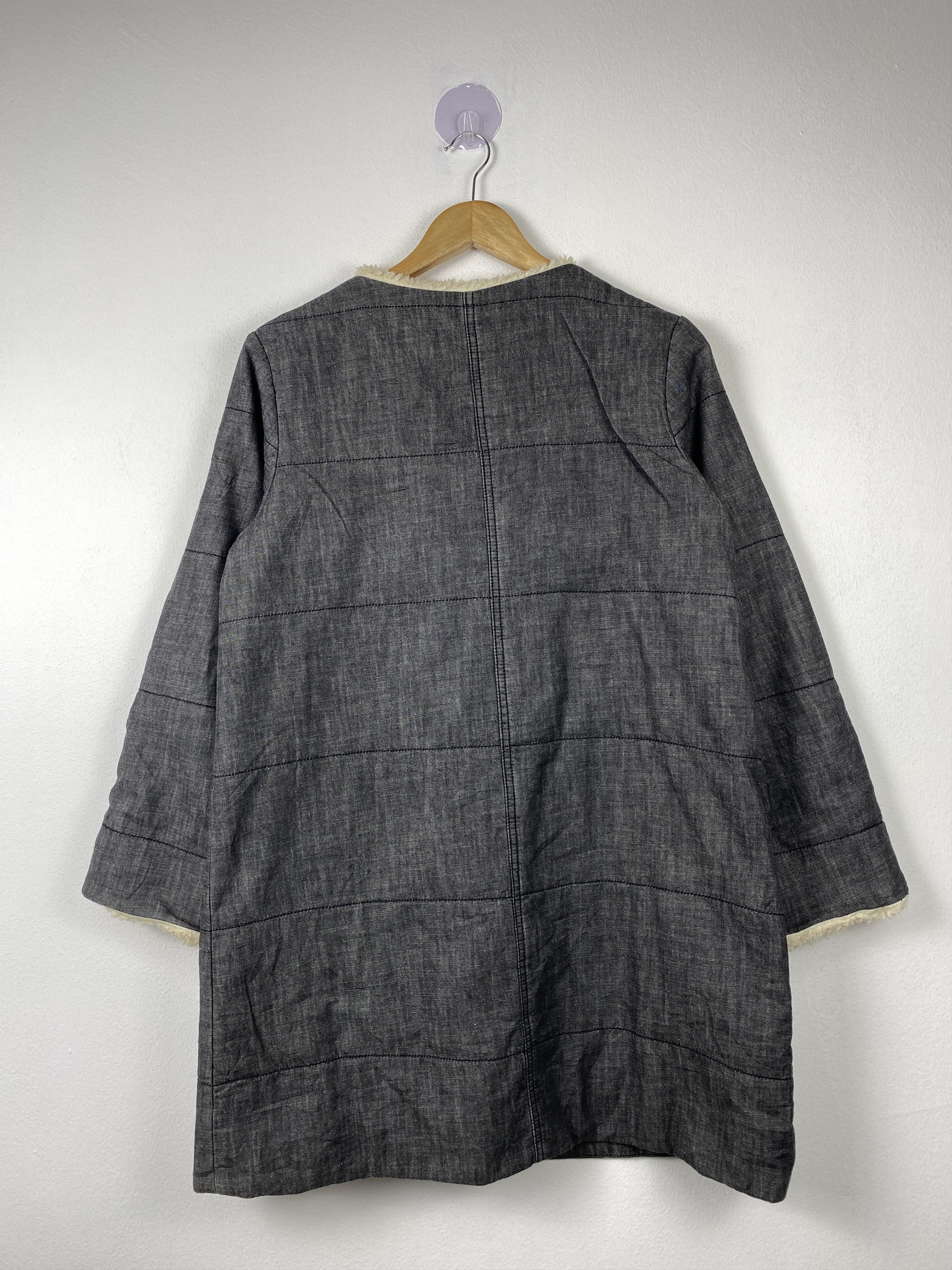 Japanese Brand Vintage The 1st Floor Puffer Button Up Long Jacket J1240 Size 3XL / US 20-22 - 8 Thumbnail