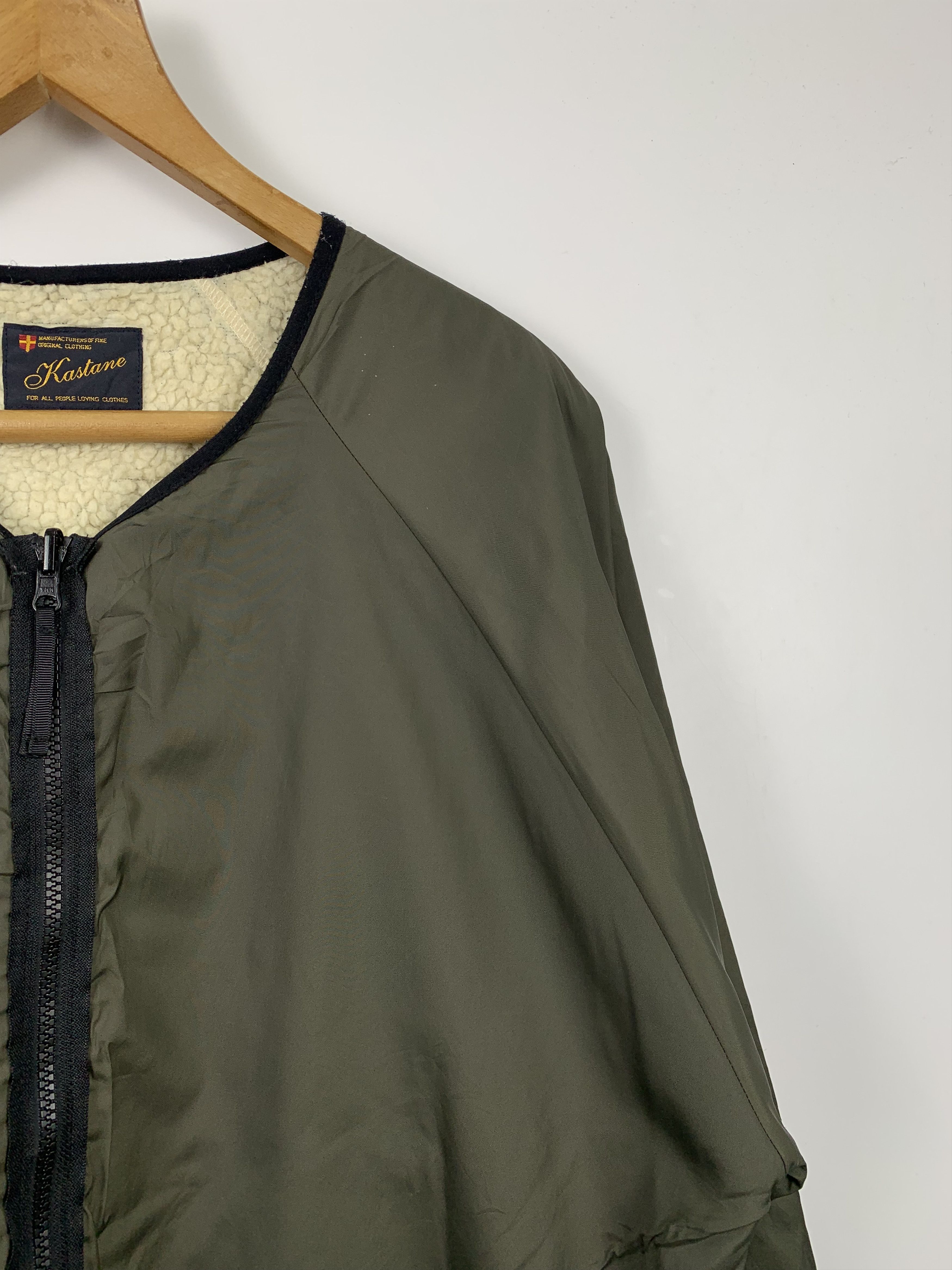 Japanese Brand Vintage KASTANE Reversible Sherpa Jacket Size US L / EU 52-54 / 3 - 4 Thumbnail