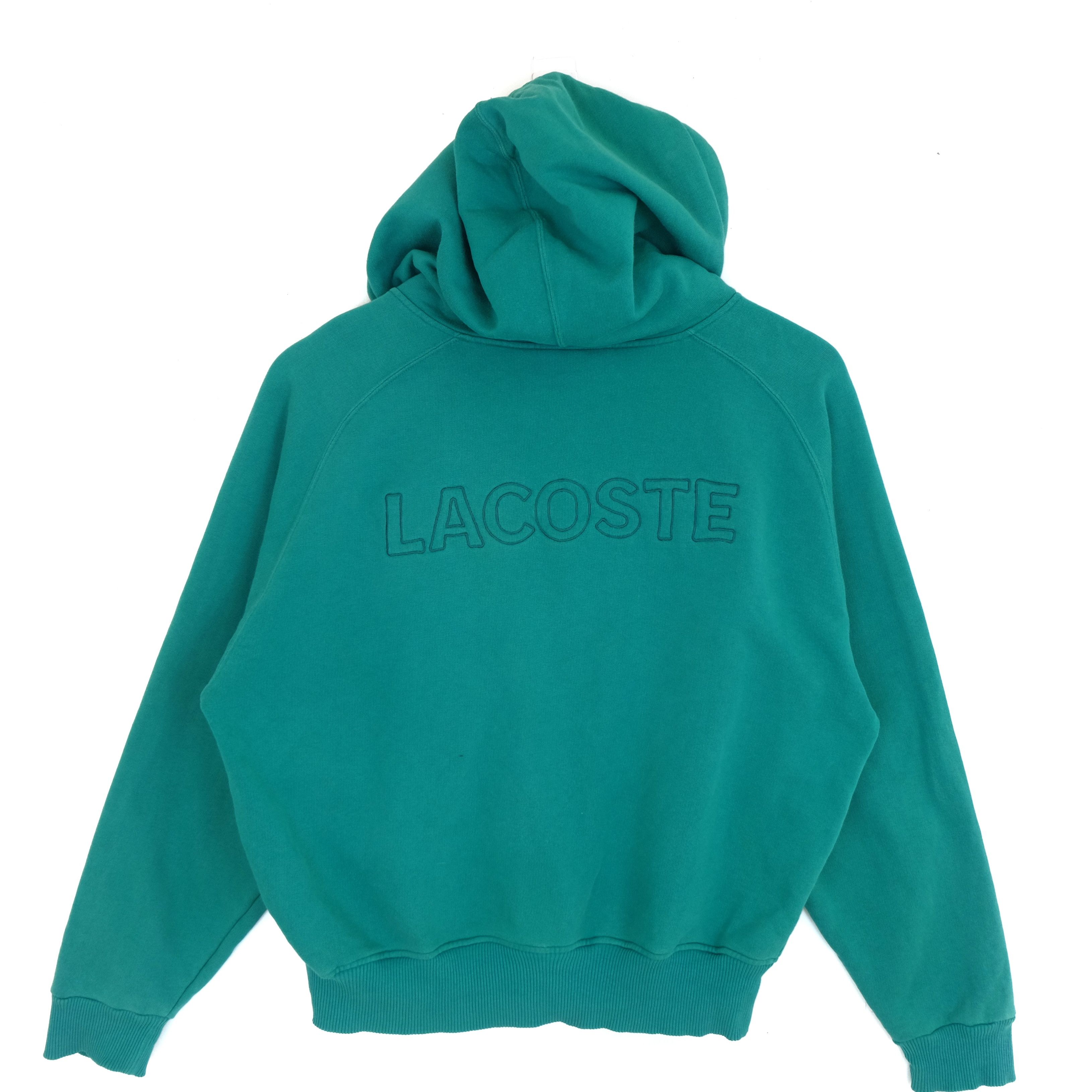 Lacoste LACOSTE Big Spell Out Logo Hoodie Size XL / US 12-14 / IT 48-50 - 8 Thumbnail