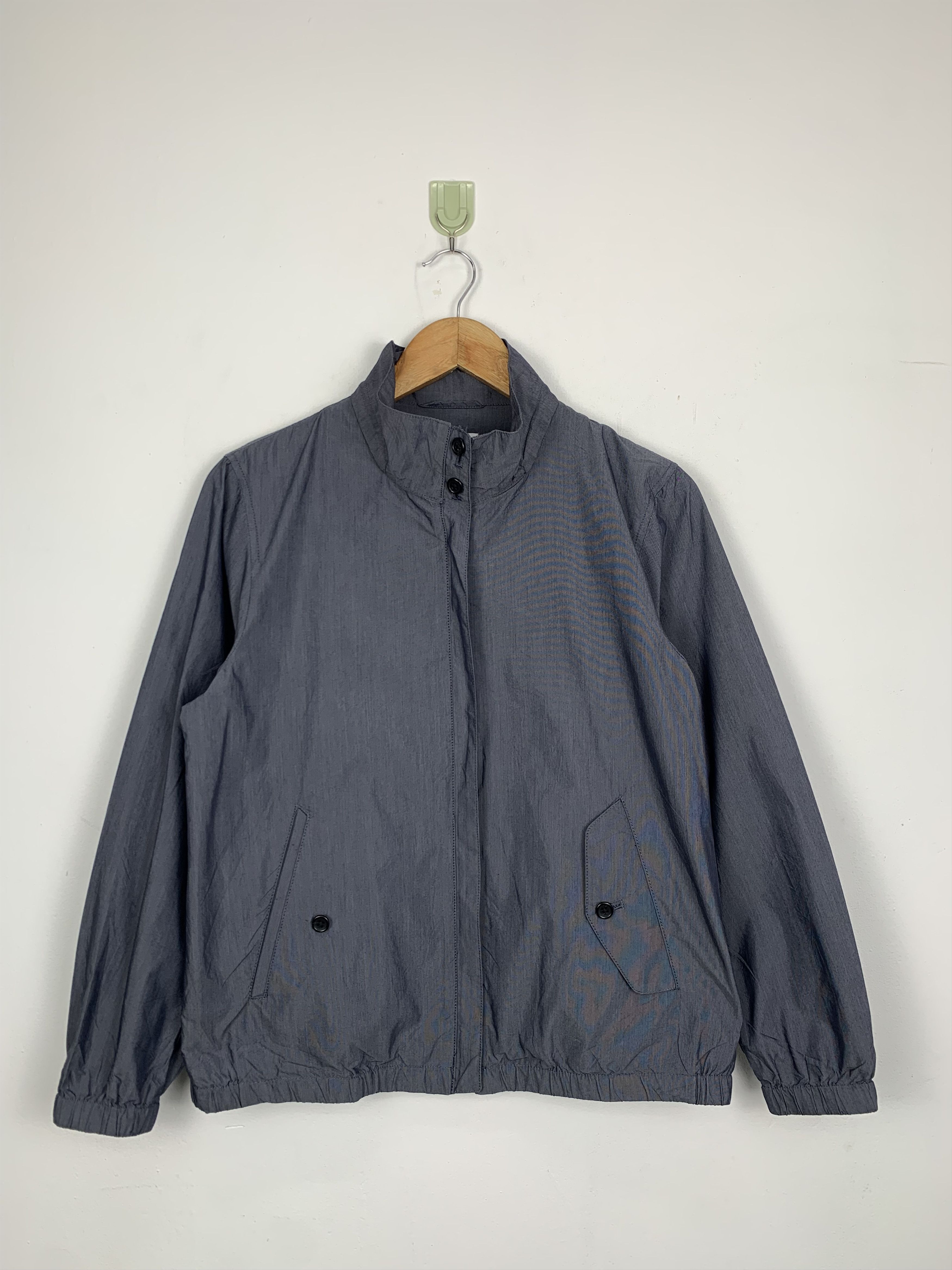 image of Uniqlo Paris Zip Up Button Jacket Nice Design in Blue, Men's (Size Small)
