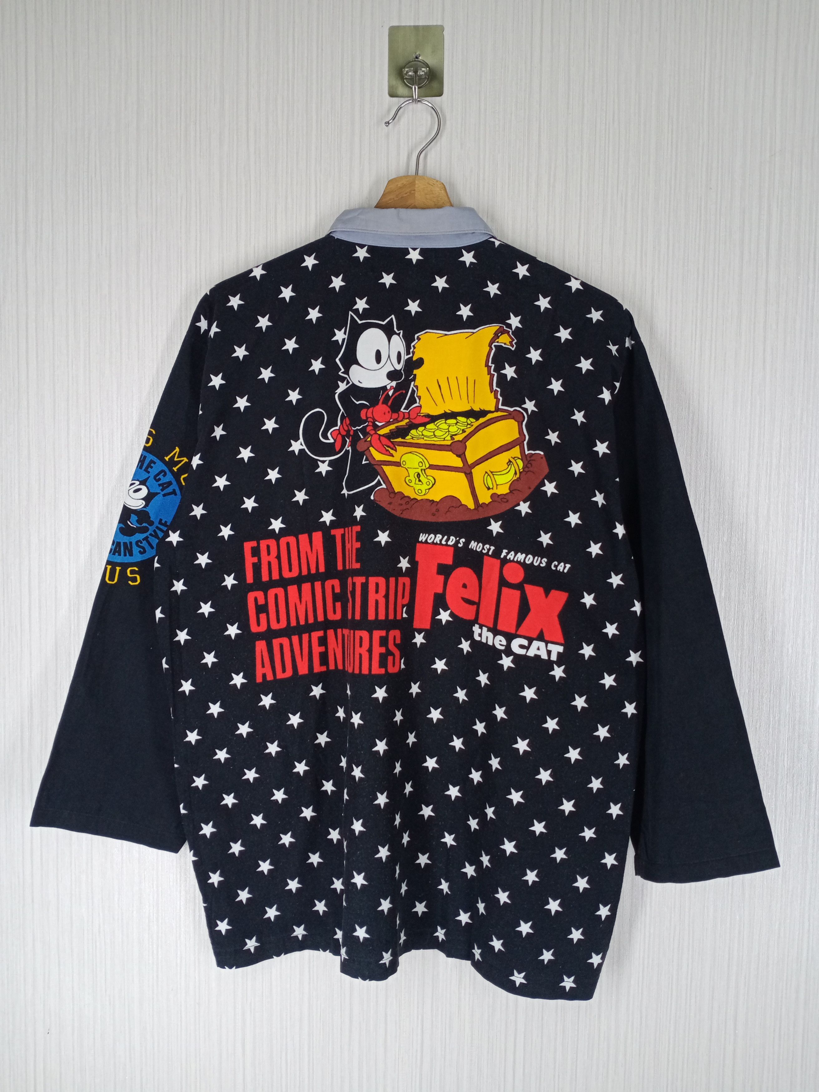 Cartoon Network × Japanese Brand × Vintage Rare Vintage 90s FELIX THE CAT Cartoon Comic Anime Size US L / EU 52-54 / 3 - 2 Thumbnail