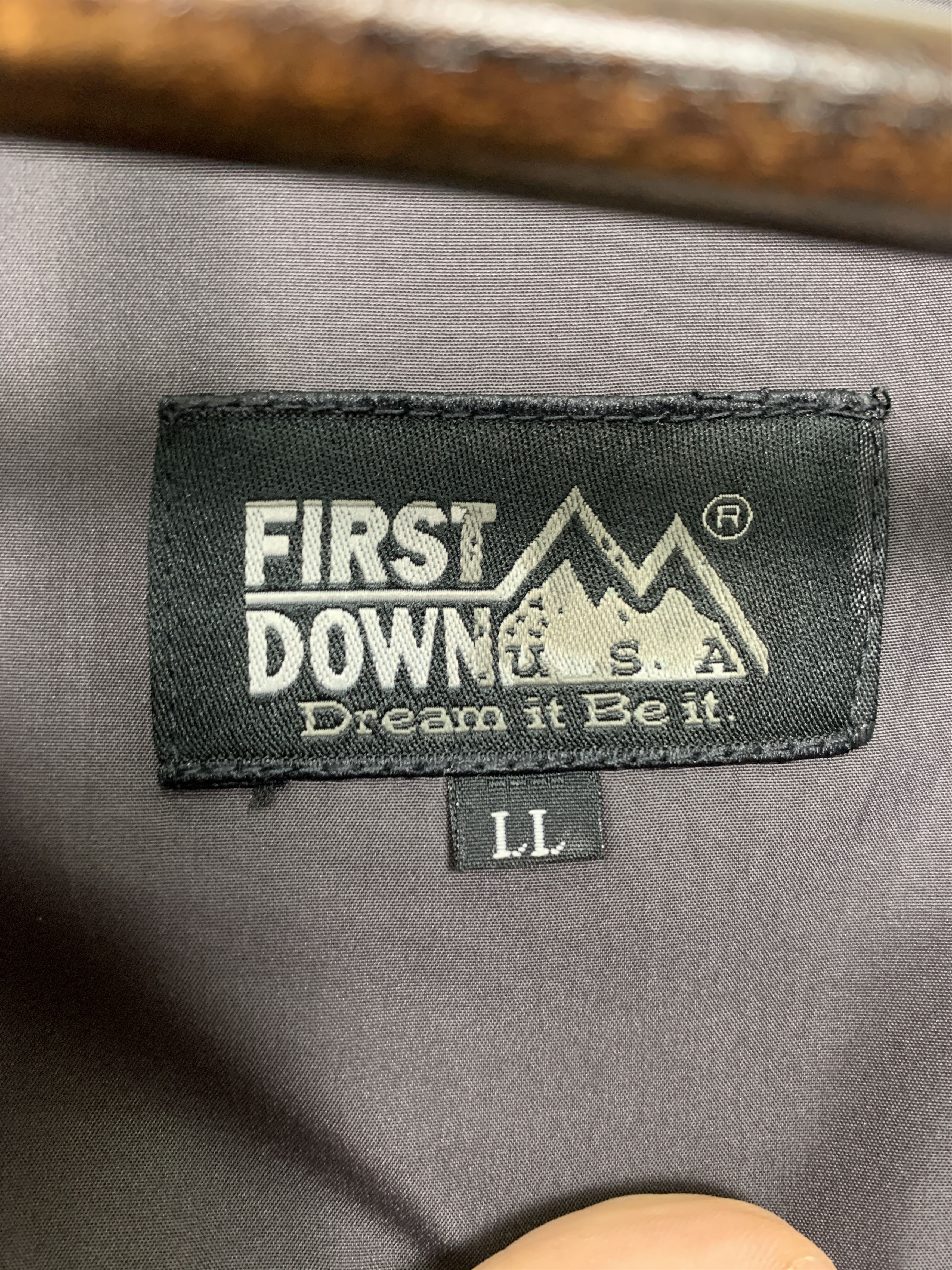 Vintage Vintage First Down Zip Up Windbreaker Jacket Size US M / EU 48-50 / 2 - 8 Thumbnail