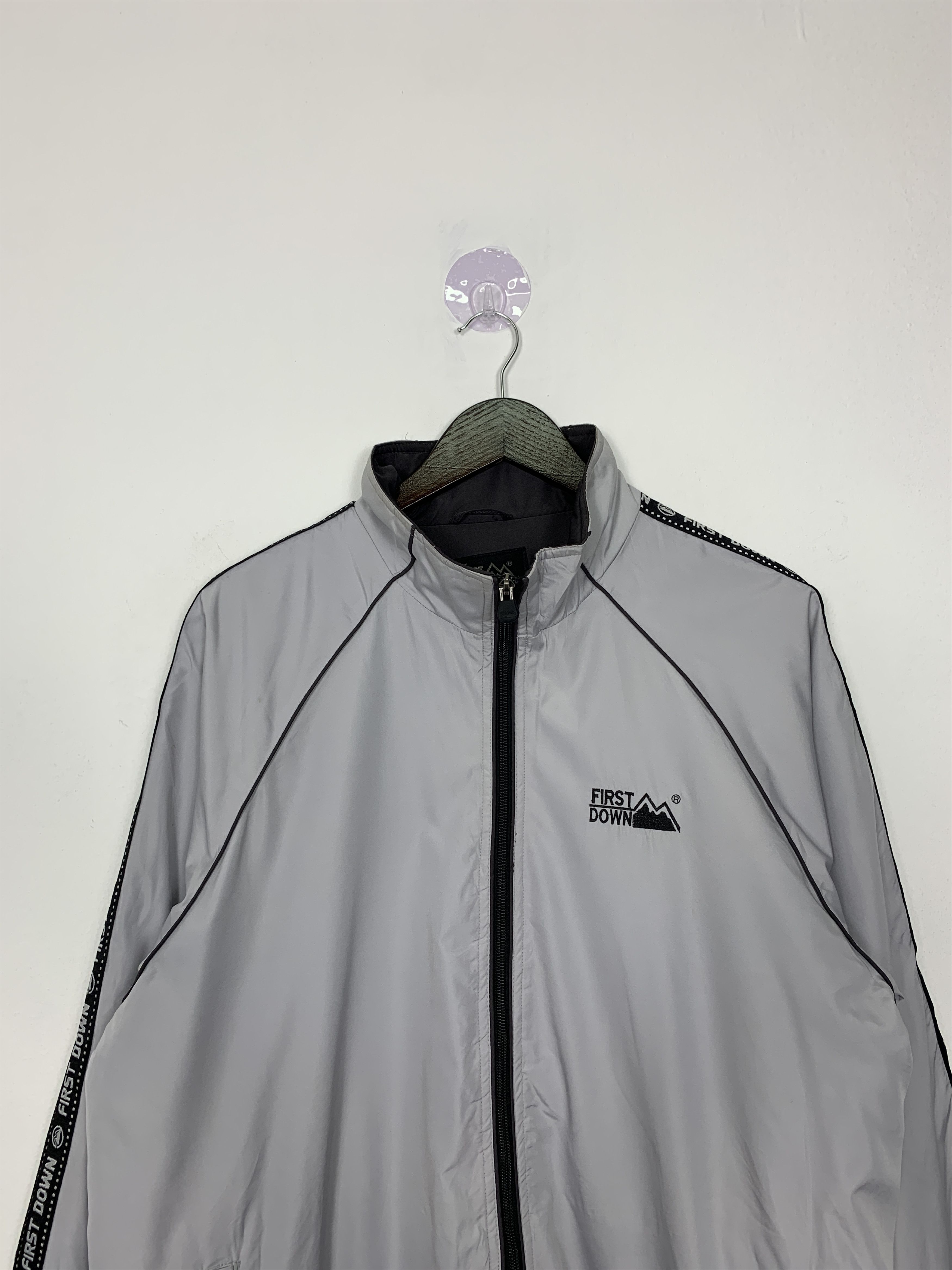 Vintage Vintage First Down Zip Up Windbreaker Jacket Size US M / EU 48-50 / 2 - 3 Thumbnail