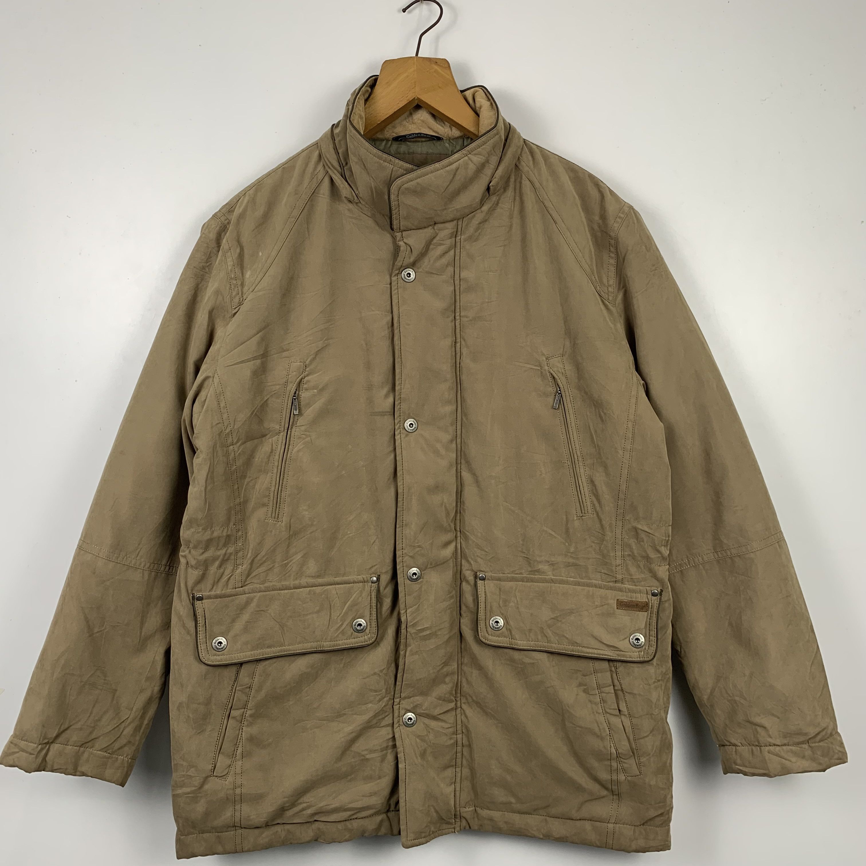 image of 90's Golden Bear Multipocket Jacket in Brown, Men's (Size Small)