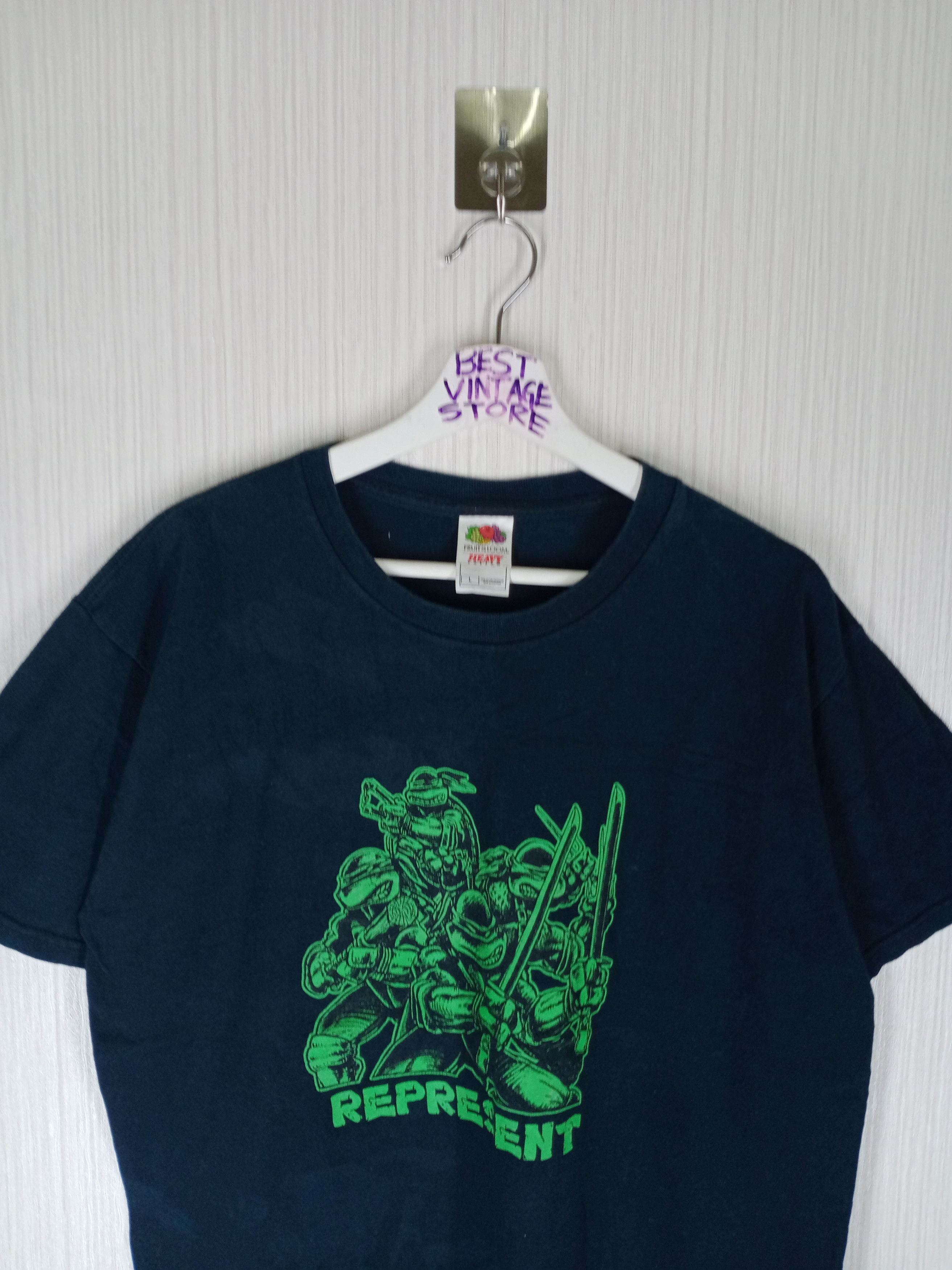 Cartoon Network Vintage Teenage Mutant Ninja Turtle 'Represent' tee Size US L / EU 52-54 / 3 - 3 Thumbnail