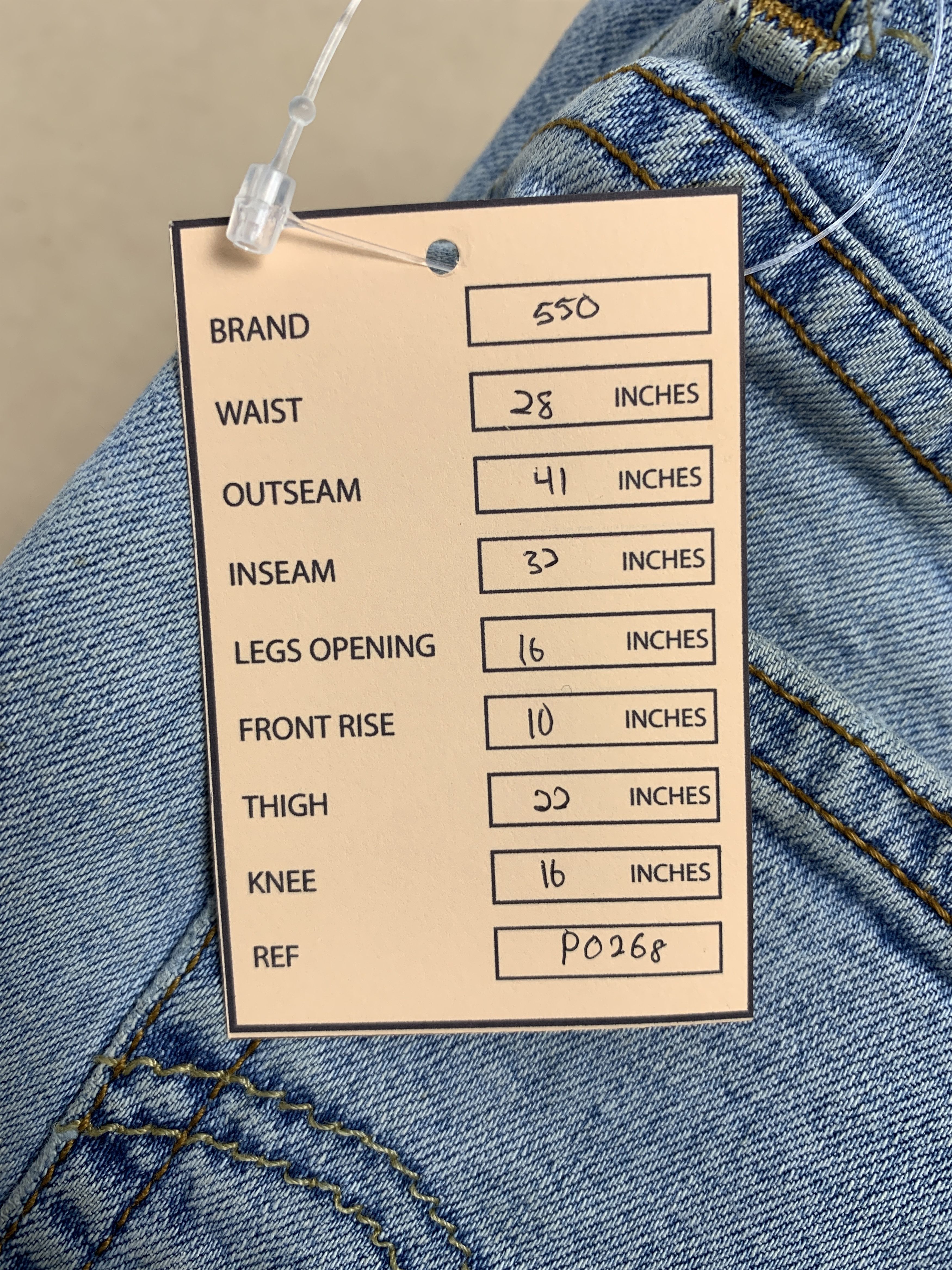 Levi's Vintage Levis 550 Boot Cut Stone Wash Jeans Size US 28 / EU 44 - 17 Thumbnail